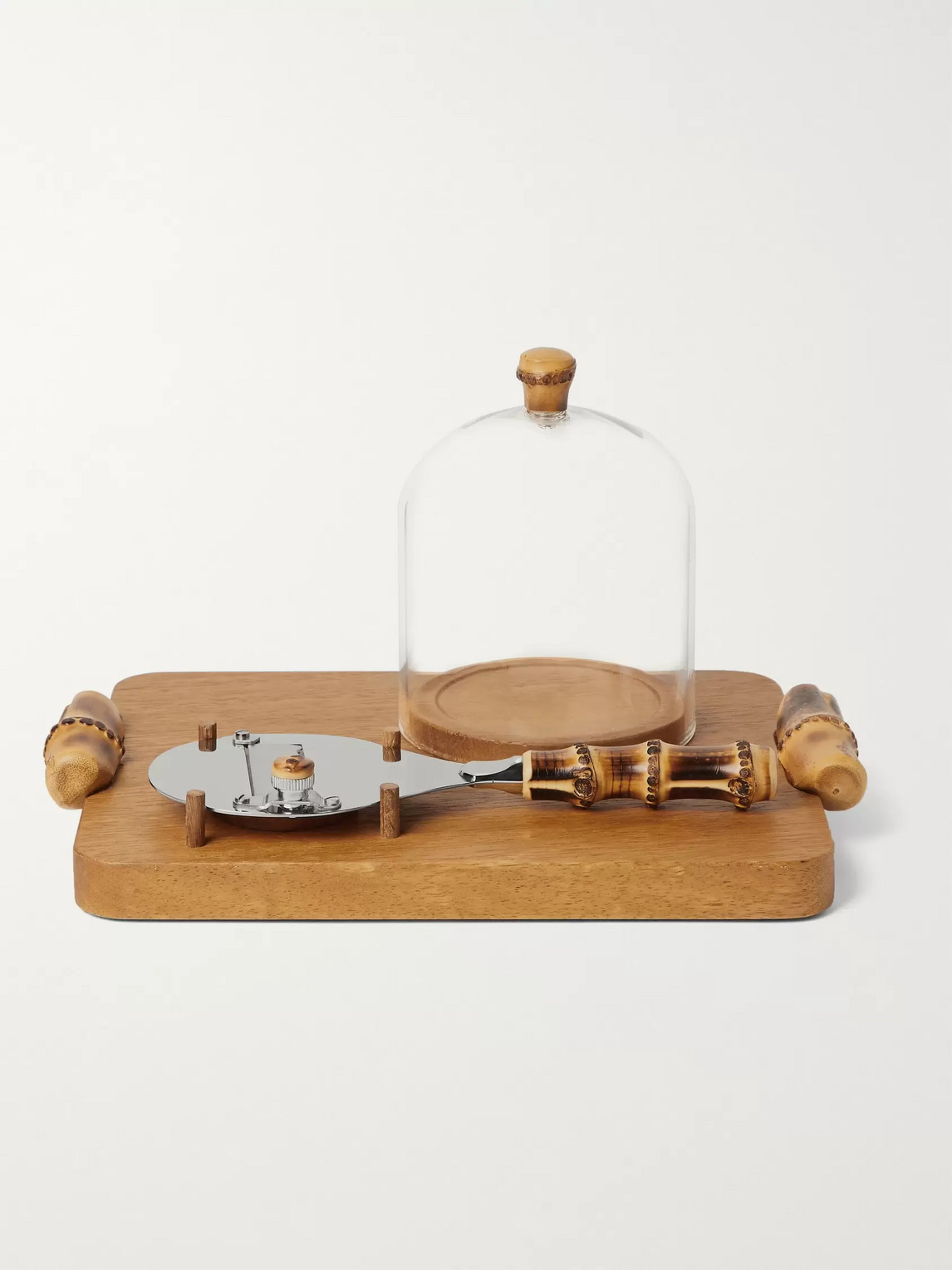 Lorenzi Milano Iroko Wood, Bamboo and Stainless Steel Truffle Shaver Set - Men