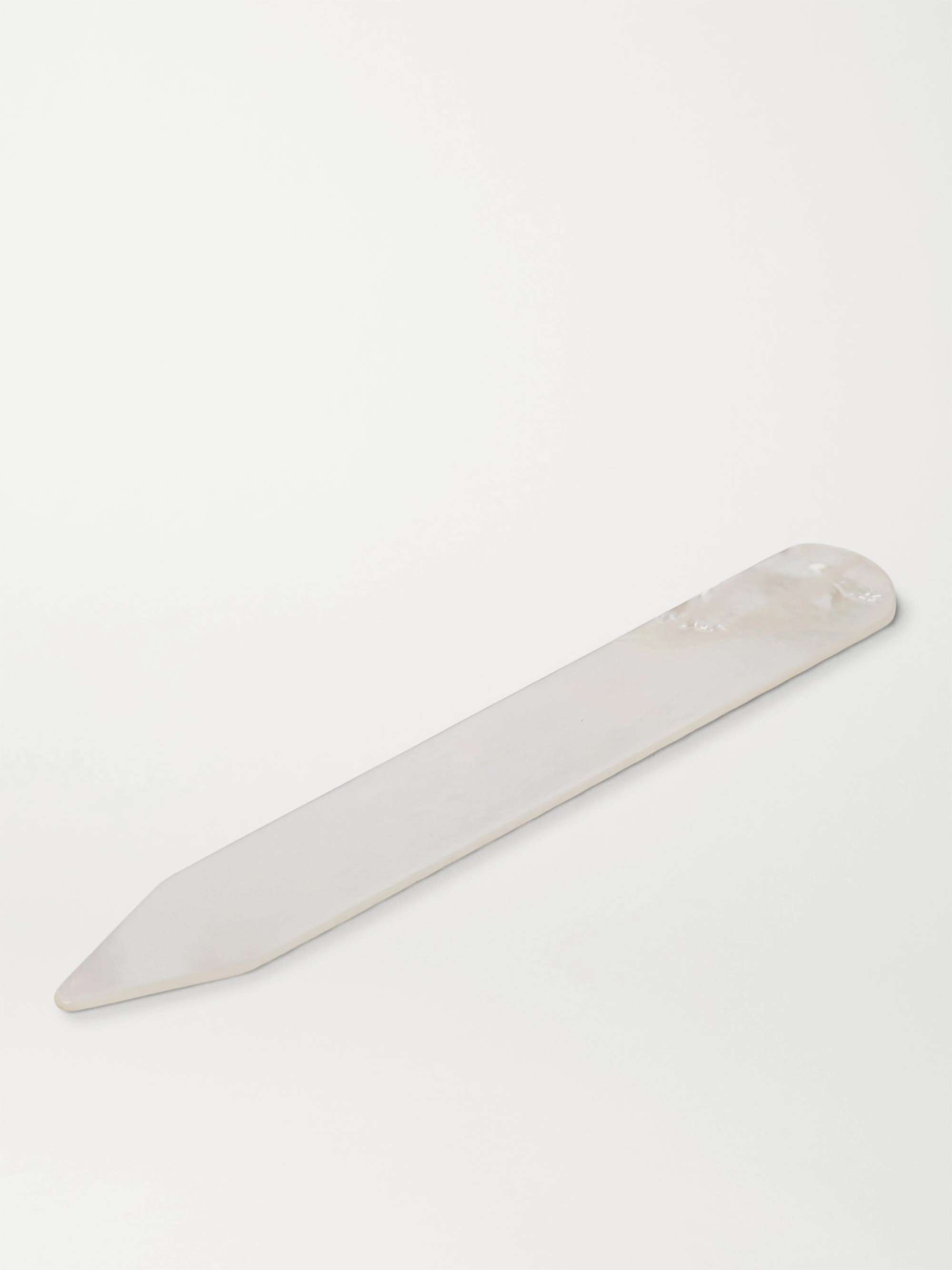 LORENZI MILANO Set of Two Mother-of-Pearl Collar Stays