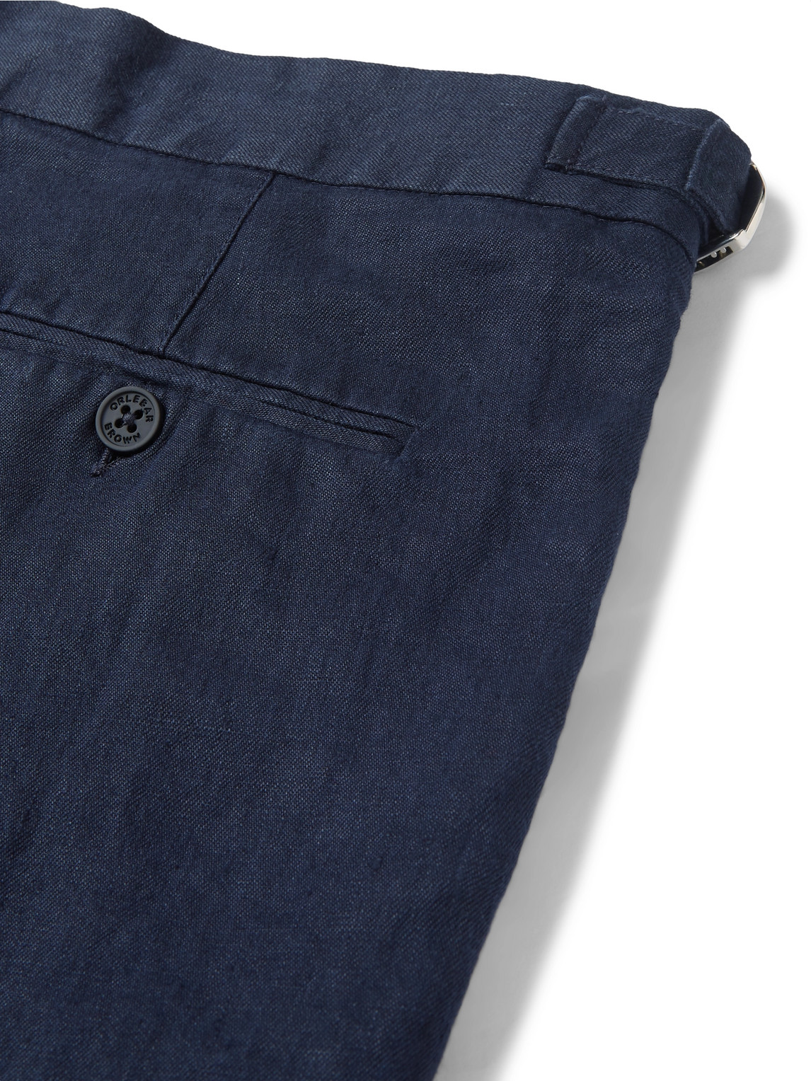 Orlebar Brown Bulldog Slim-fit Straight-leg Stretch-linen And Lyocell-blend Shorts In Blue