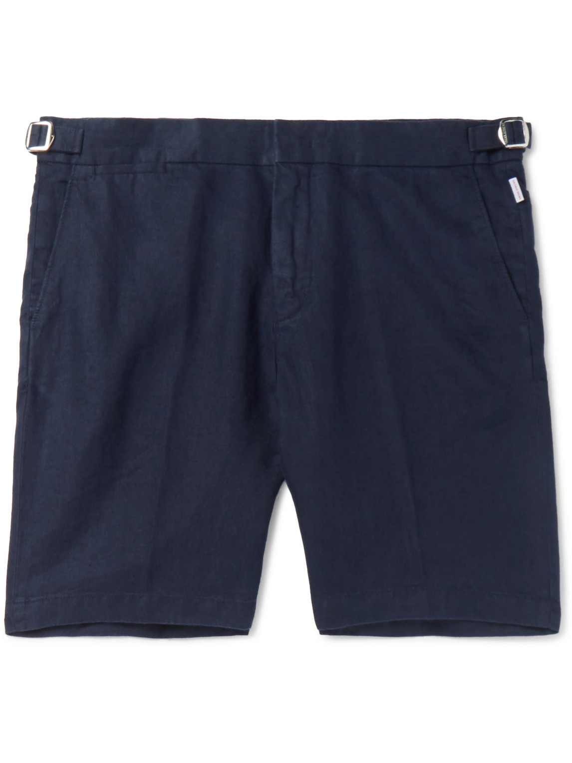 Orlebar Brown Norwich Slim-fit Linen Shorts In Blue