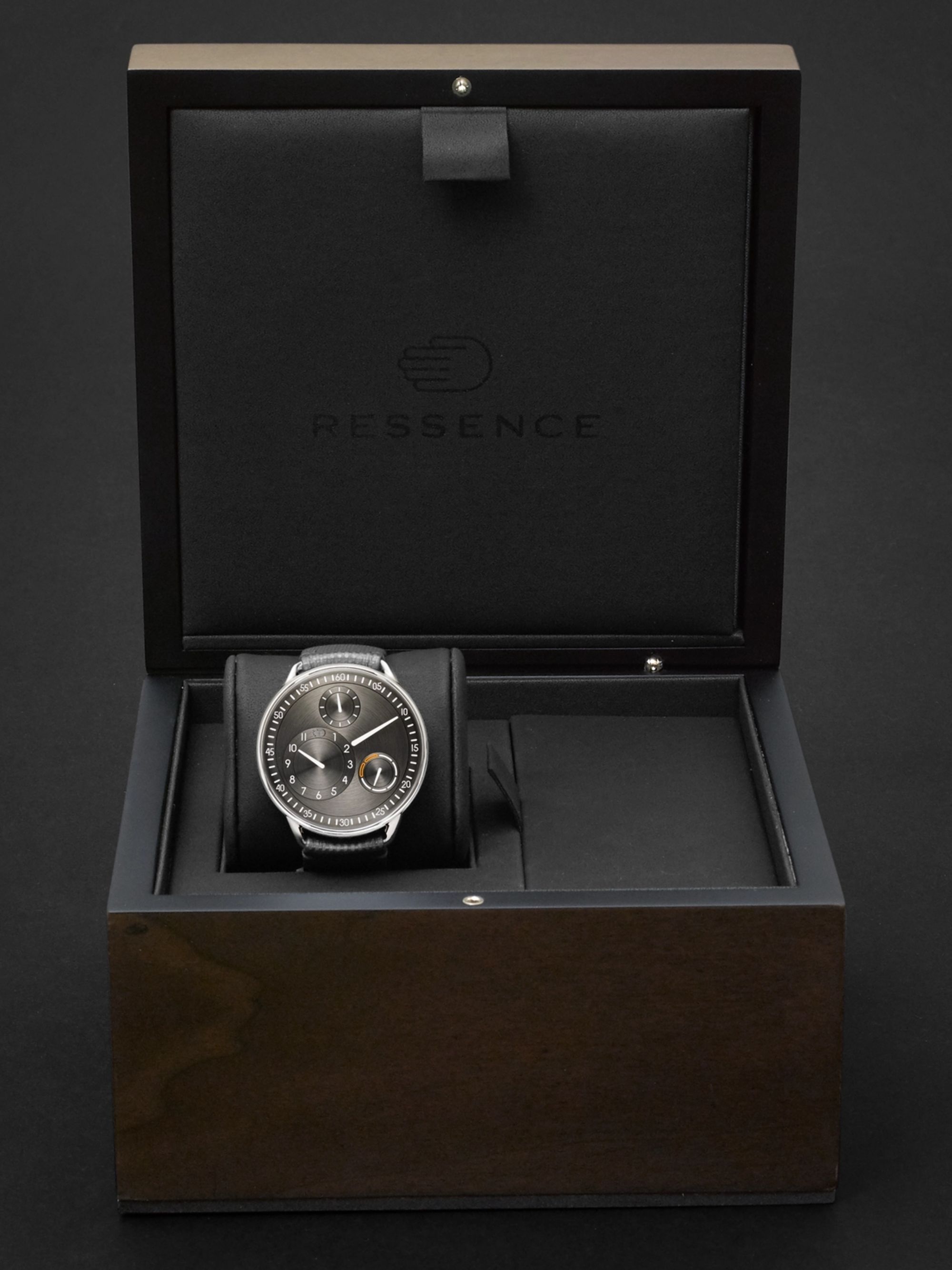 RESSENCE Type 1 Mechanical 42mm Titanium and Leather Watch, Ref. No. TYPE 1R