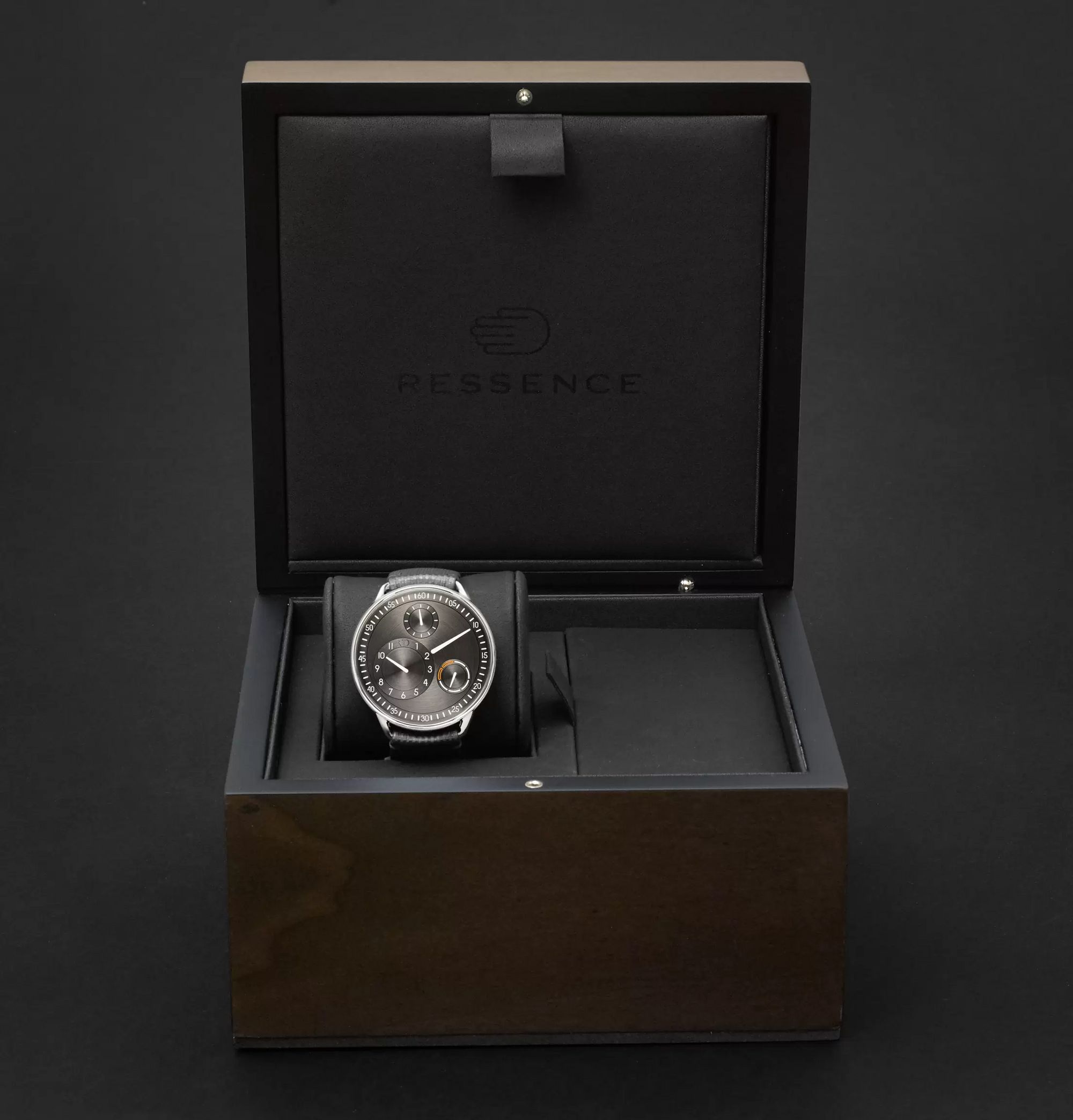 RESSENCE Type 1 Mechanical 42mm Titanium and Leather Watch, Ref. No. TYPE 1R