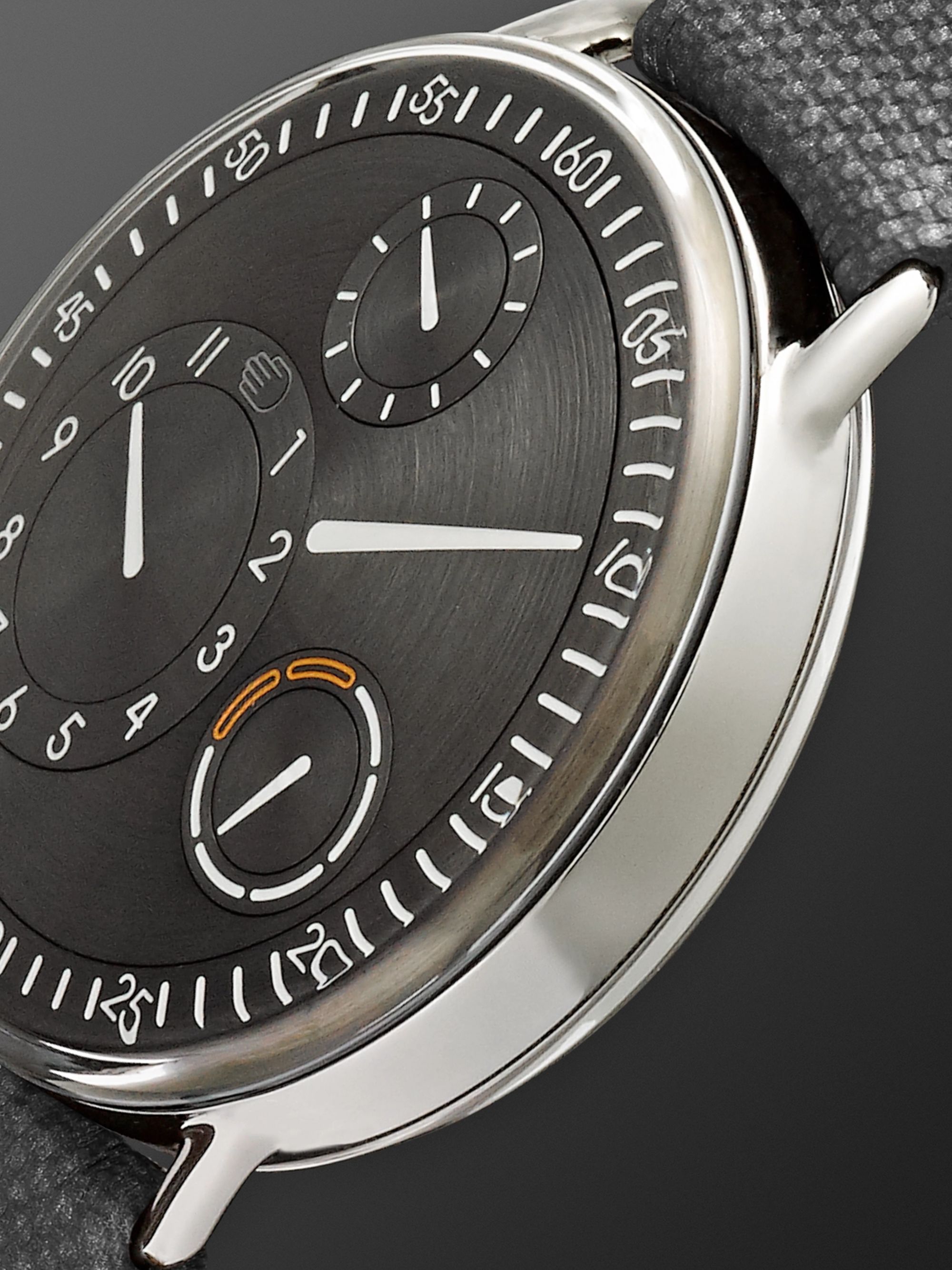 RESSENCE Type 1 Mechanical 42mm Titanium and Leather Watch, Ref. No. TYPE 1R