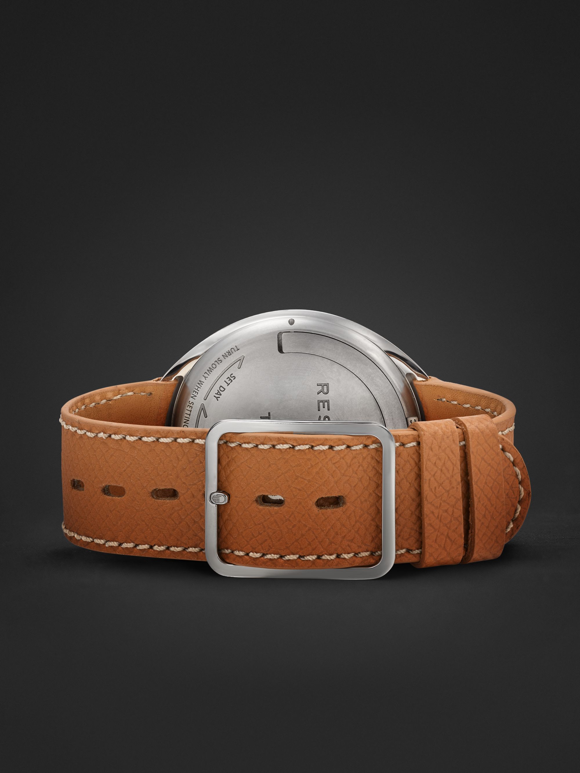 RESSENCE Type 1 Mechanical 42mm Titanium and Ostrich Watch,  Ref. No. TYPE 1W
