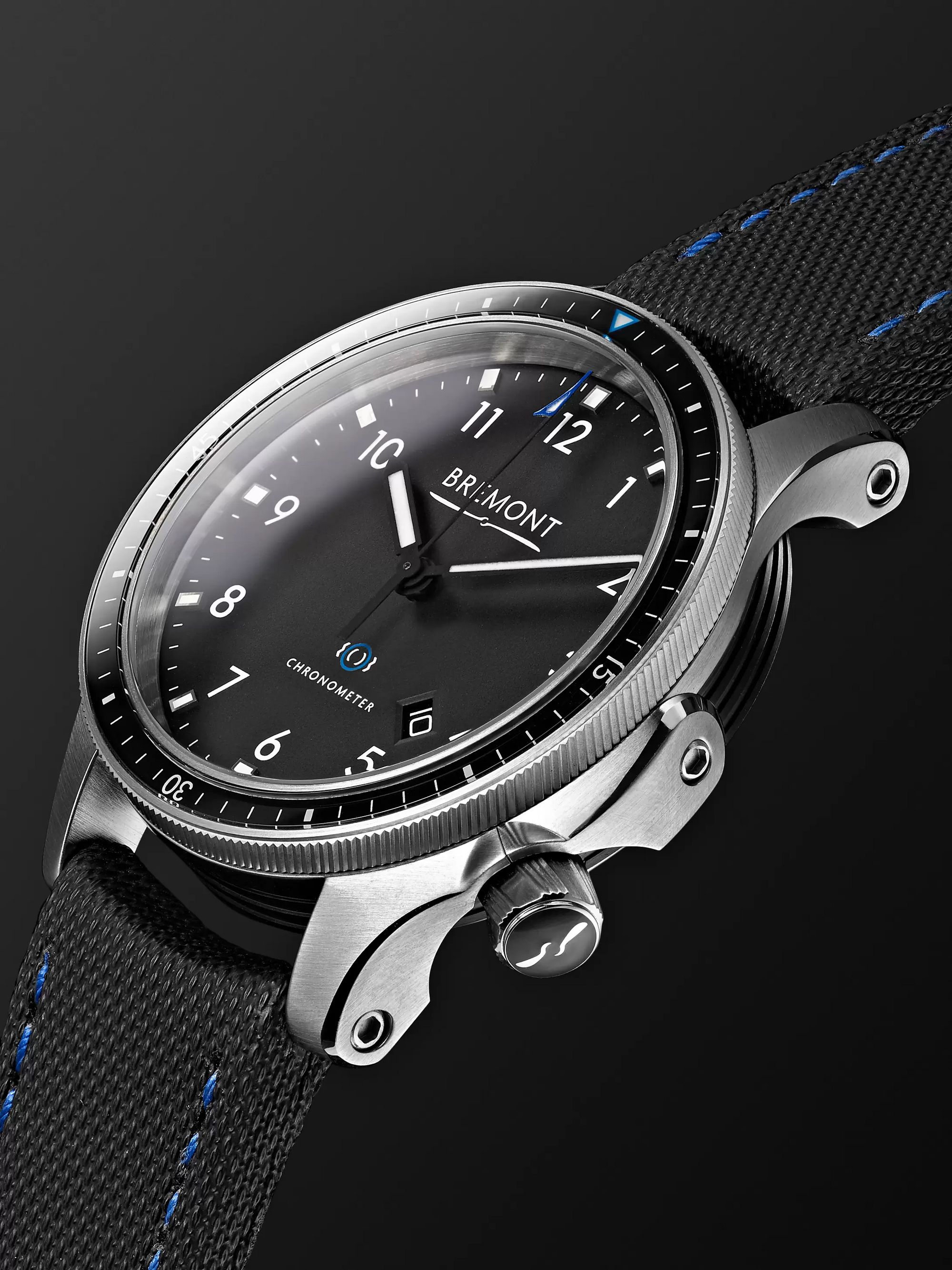 BREMONT Boeing Model 1 Automatic 43mm Stainless Steel and Polymer Watch, Ref. BB1-SS/BK