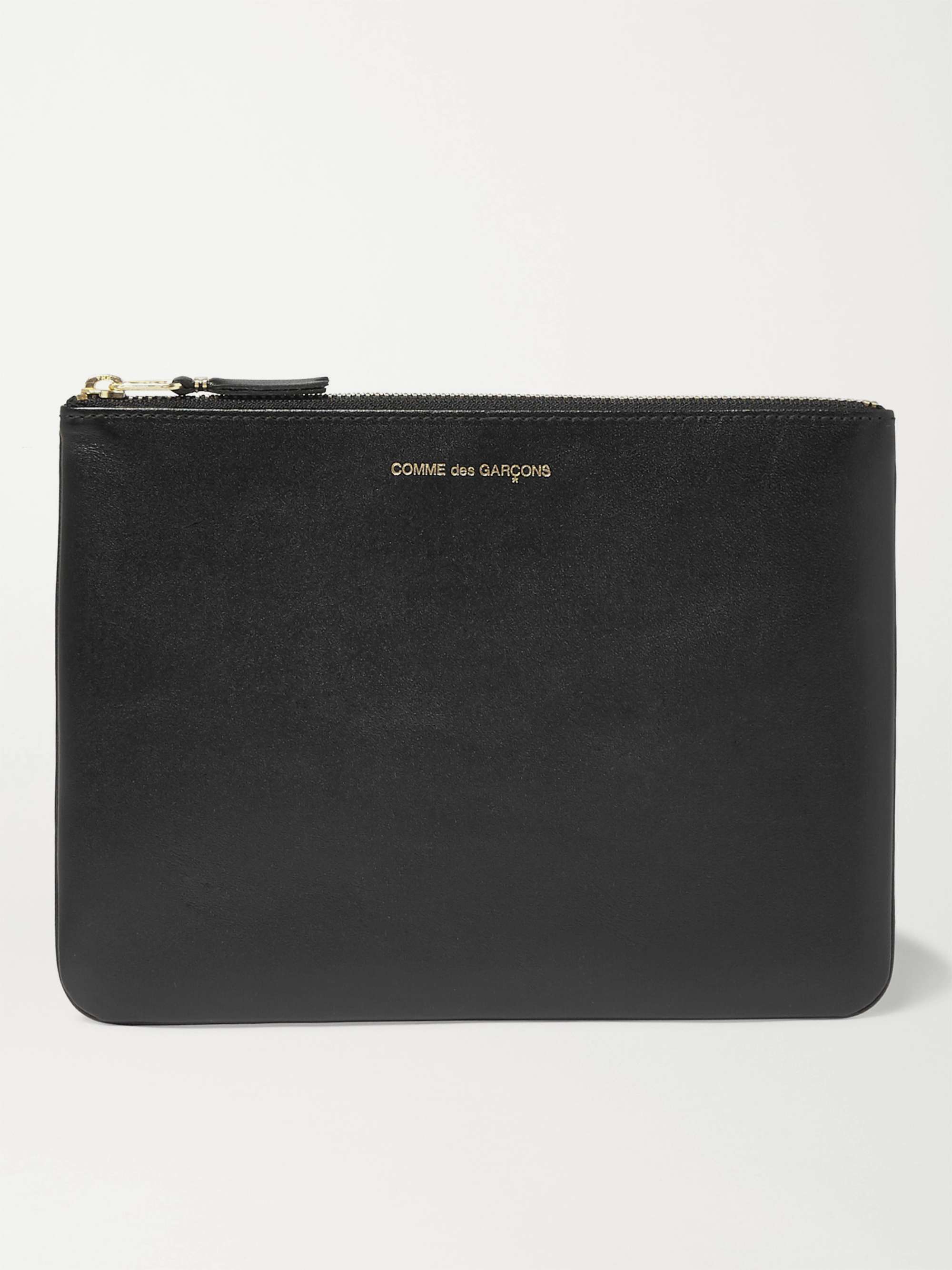 pouch black leather