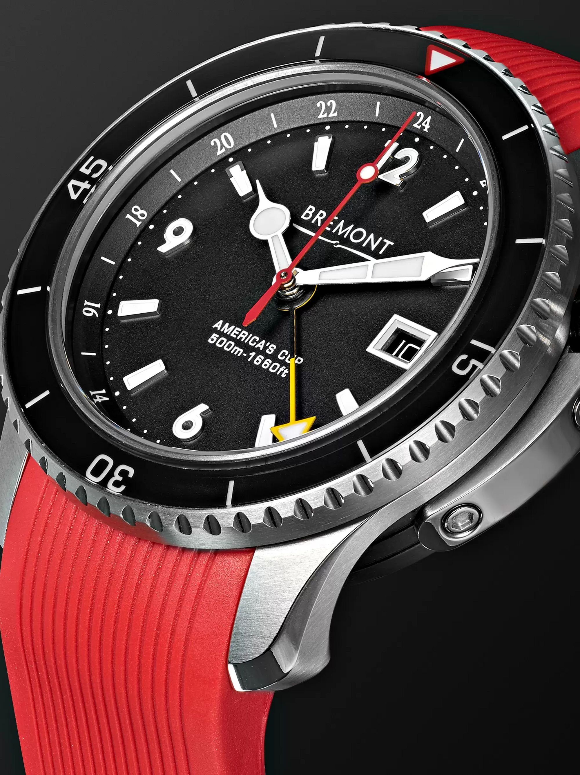 BREMONT Oracle II Black Automatic GMT 43mm Titanium and Rubber Watch
