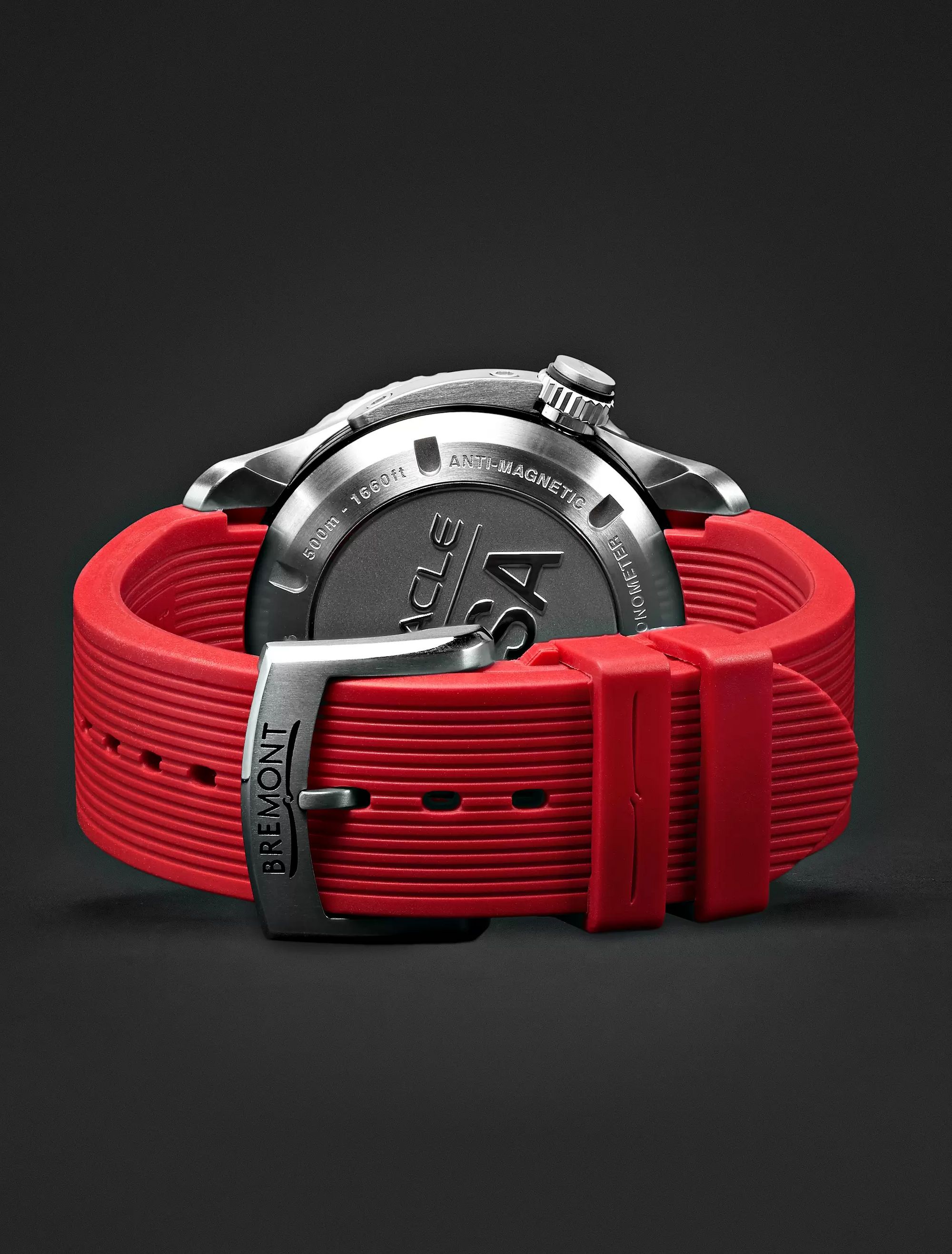 BREMONT Oracle II Black Automatic GMT 43mm Titanium and Rubber Watch