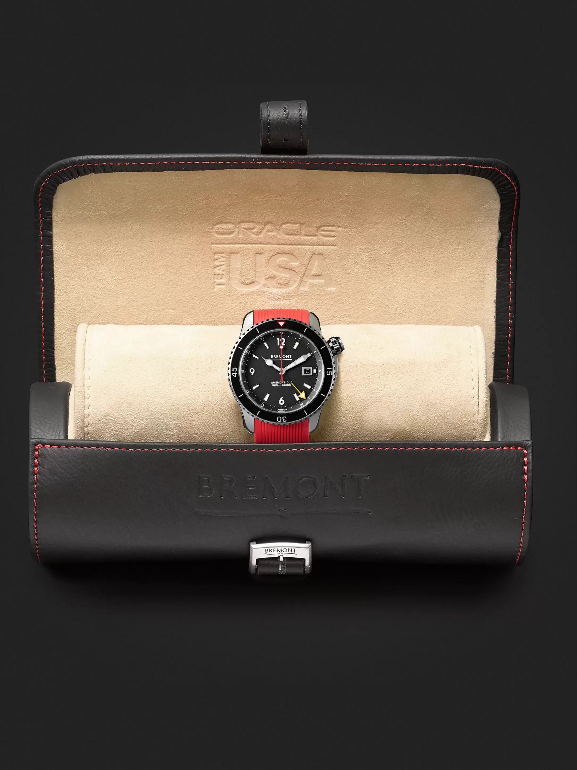 BREMONT Oracle II Black Automatic GMT 43mm Titanium and Rubber Watch
