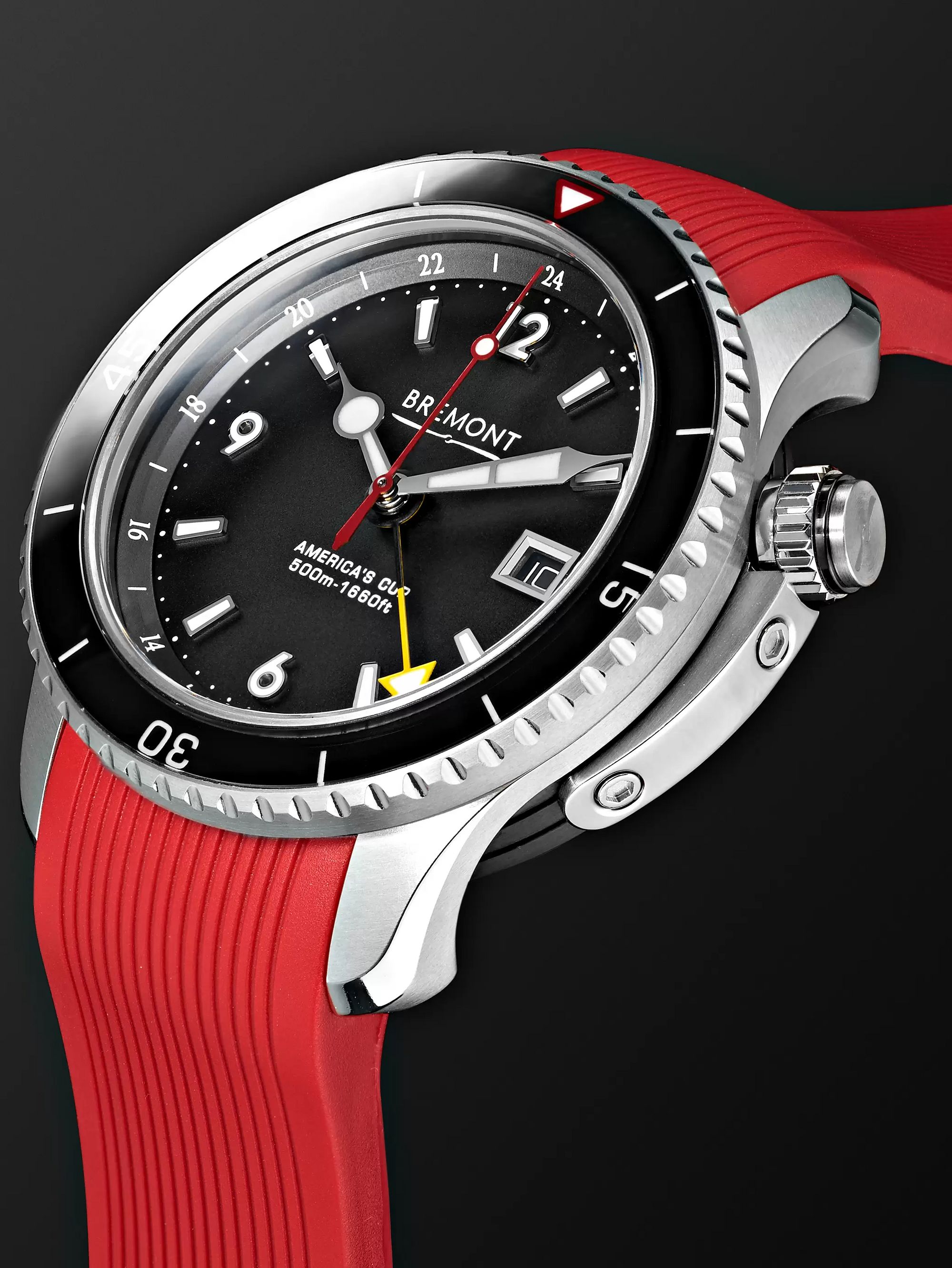 BREMONT Oracle II Black Automatic GMT 43mm Titanium and Rubber Watch
