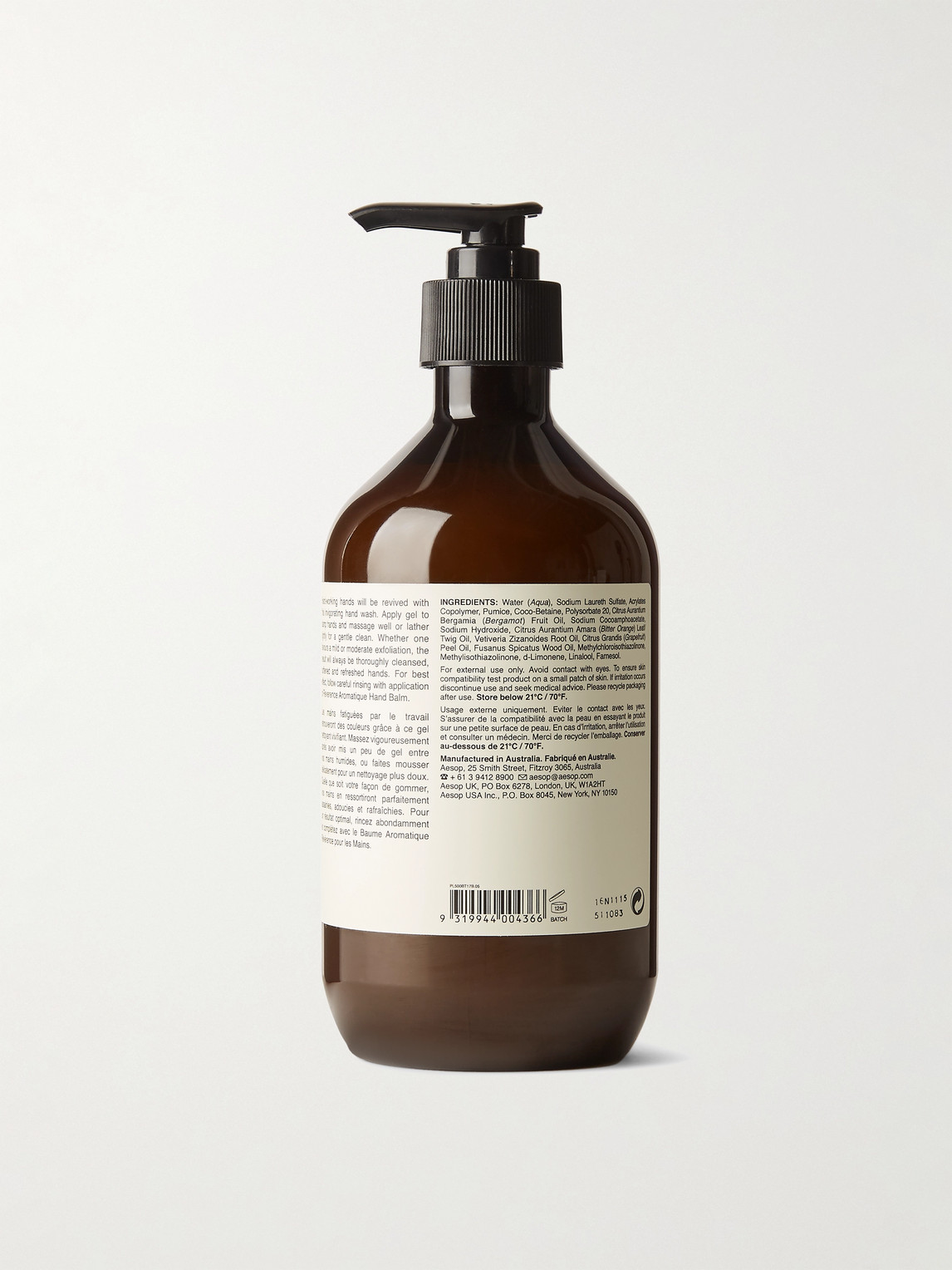Shop Aesop Reverence Aromatique Hand Wash, 500ml In Colorless