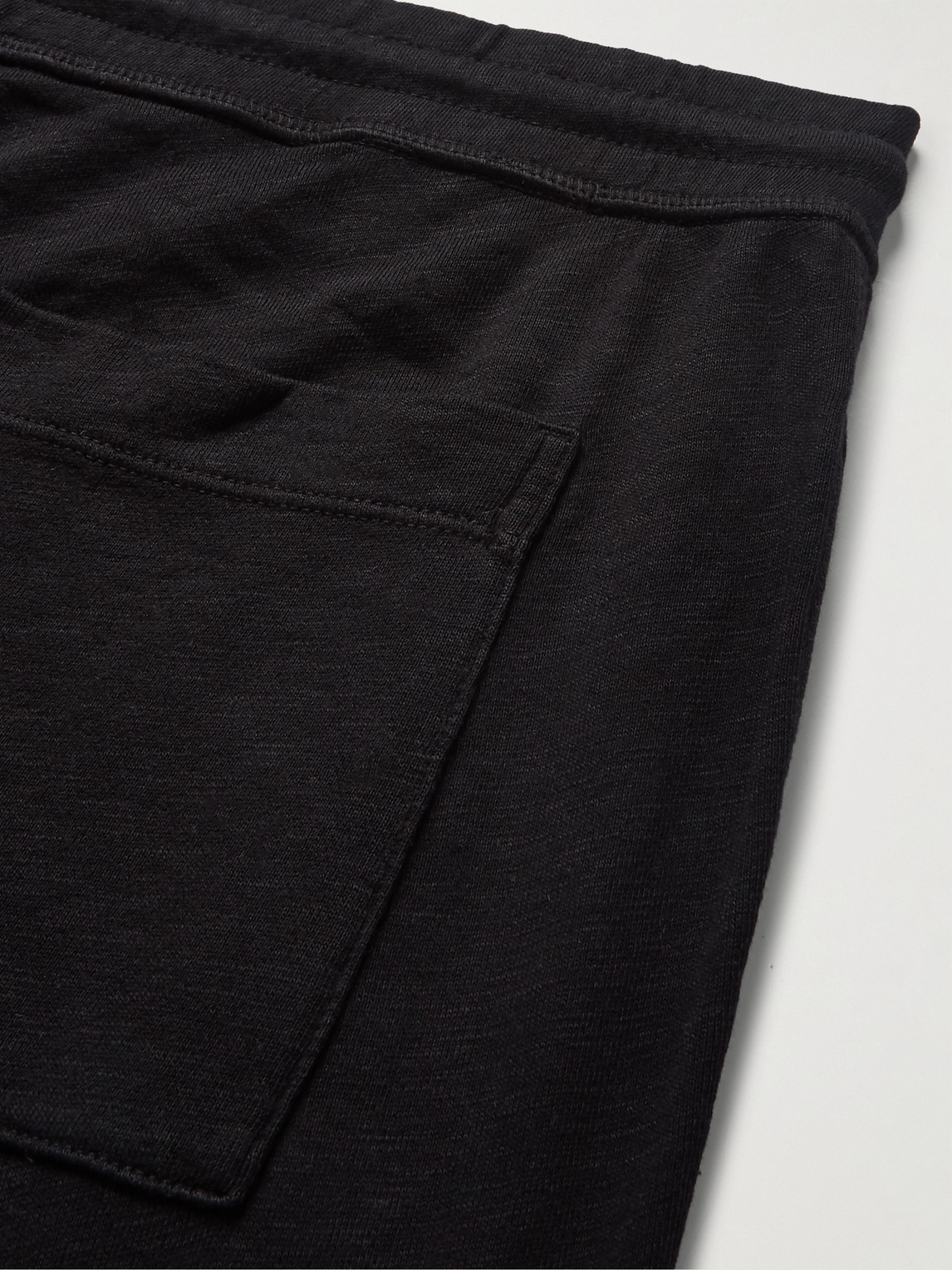 Shop James Perse Straight-leg Supima Cotton-jersey Sweatpants In Black