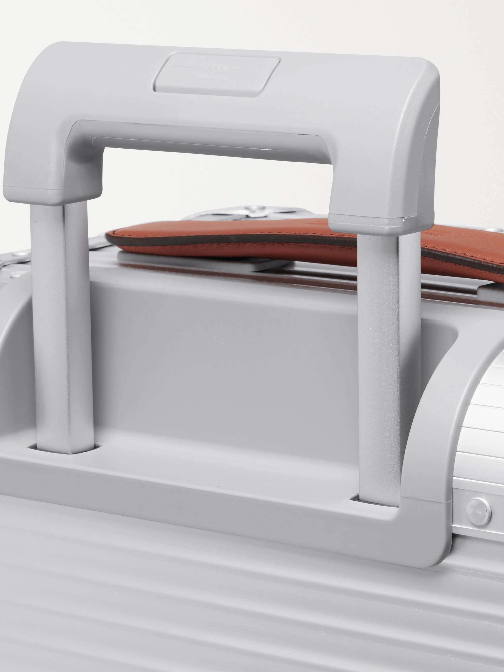 FPM MILANO Spinner 53cm Leather-Trimmed Aluminium Carry-On Suitcase