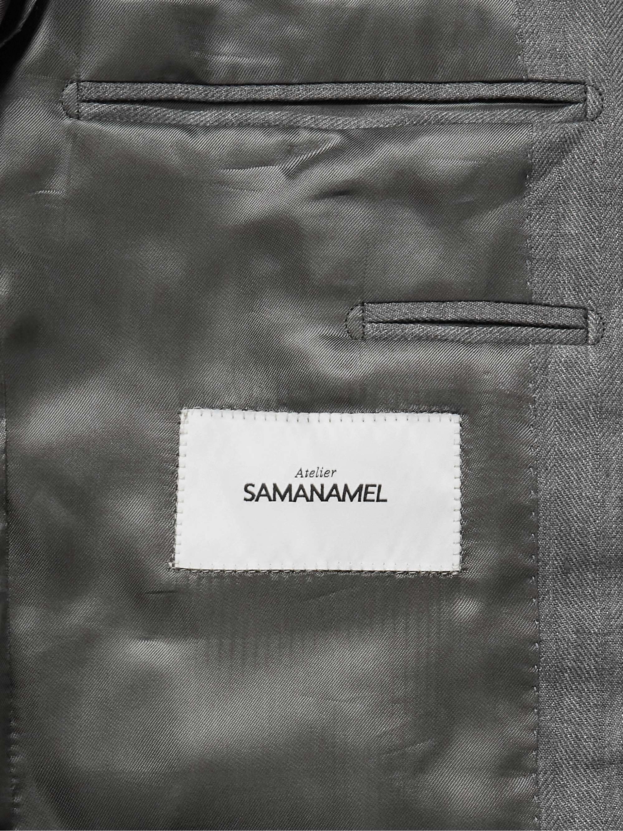 SAMAN AMEL Linen Blazer