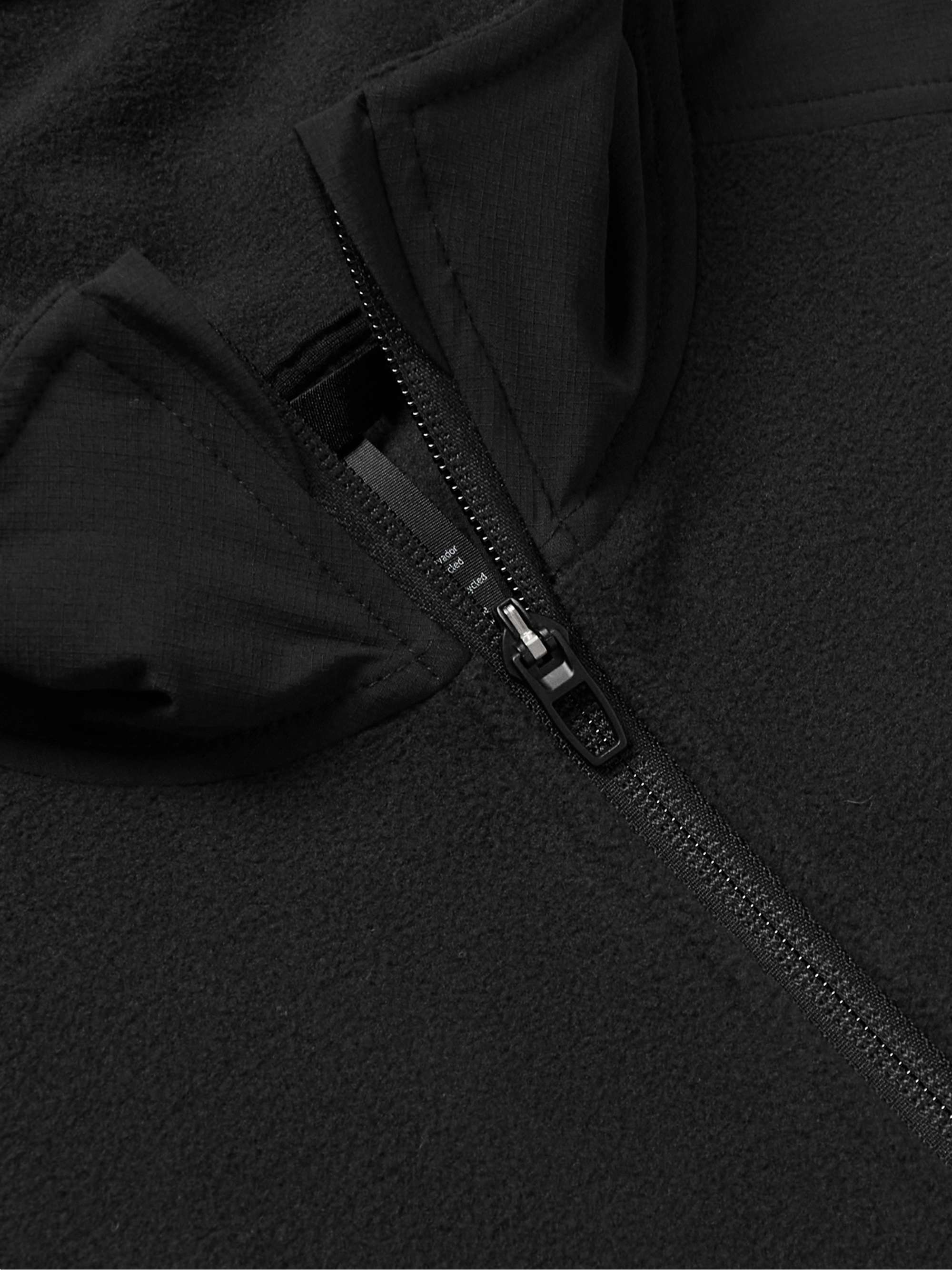LULULEMON Panelled Recycled Fleece and Jersey Half-Zip Hoodie
