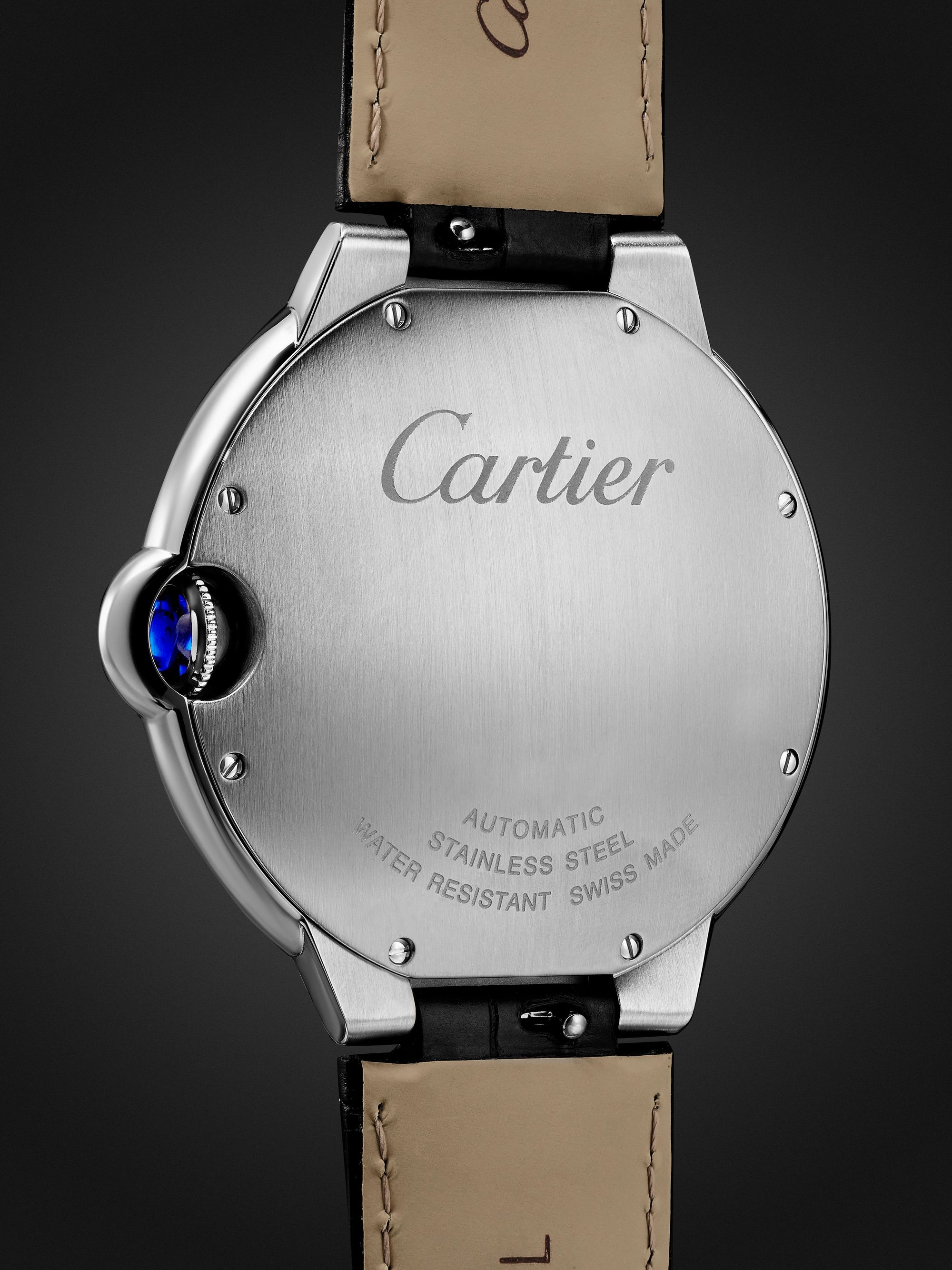 CARTIER Ballon Bleu de Cartier Automatic 42mm Stainless Steel and Alligator Watch, Ref. No. WSBB0026