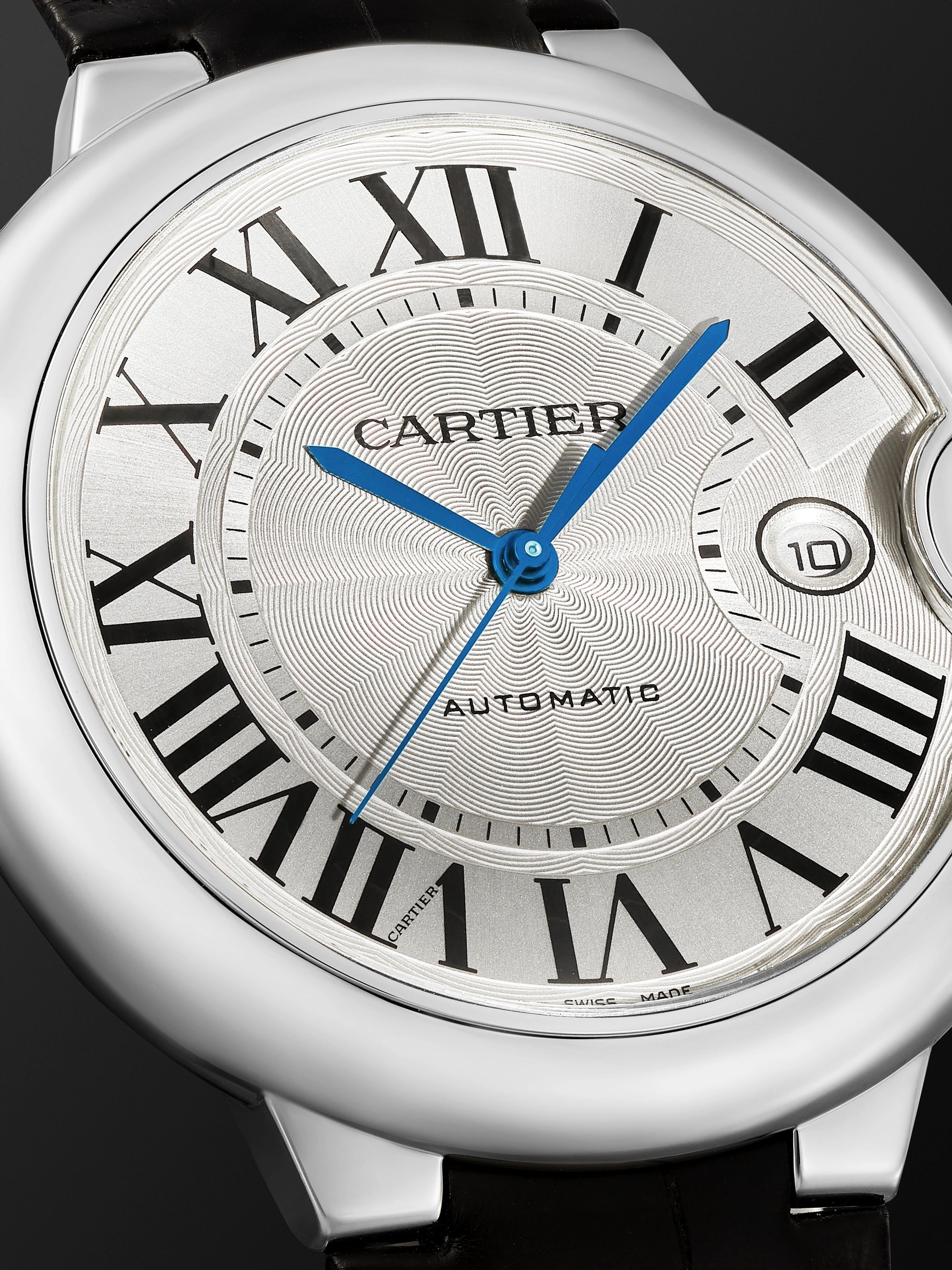CARTIER Ballon Bleu de Cartier Automatic 42mm Stainless Steel and Alligator Watch, Ref. No. WSBB0026