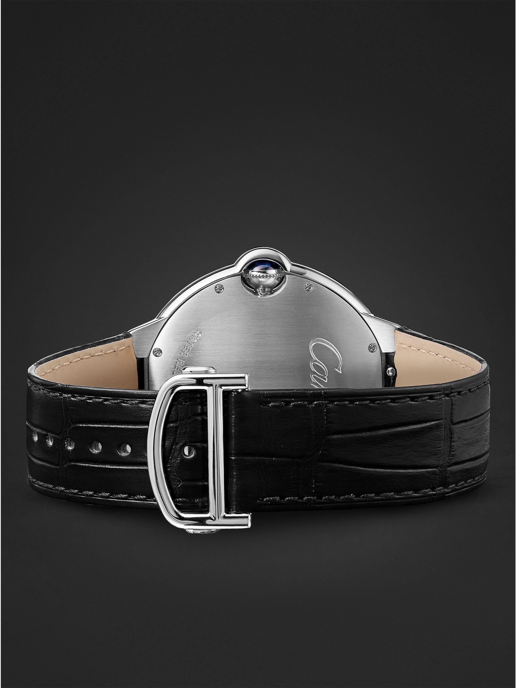 CARTIER Ballon Bleu de Cartier Automatic 42mm Stainless Steel and Alligator Watch, Ref. No. WSBB0026