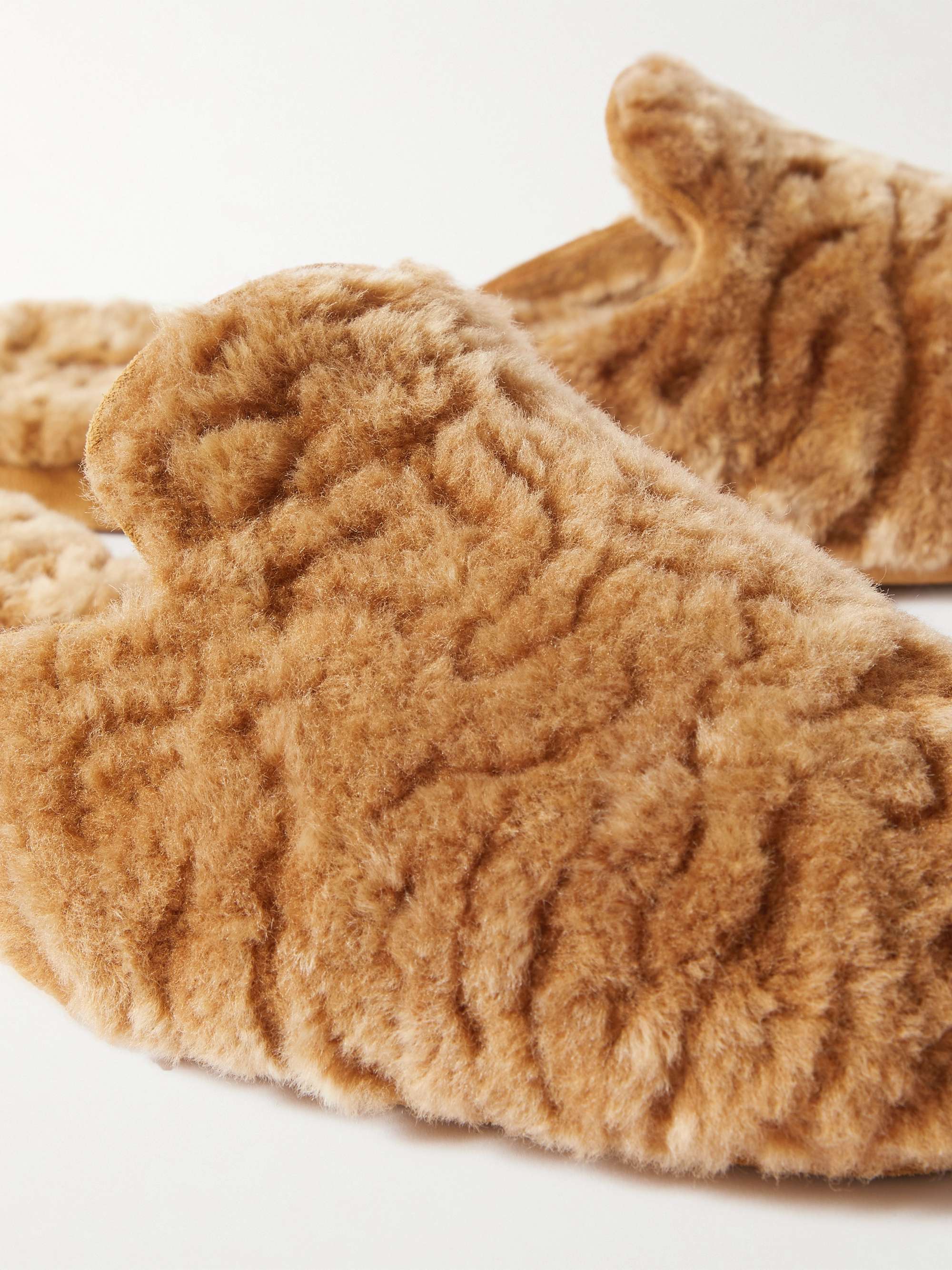 MANOLO BLAHNIK Montague Shearling Slippers