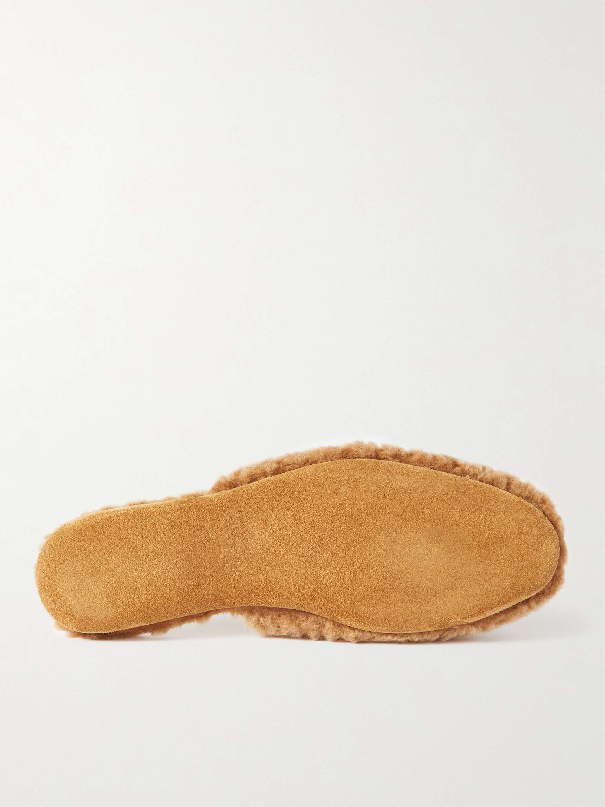 MANOLO BLAHNIK Montague Shearling Slippers