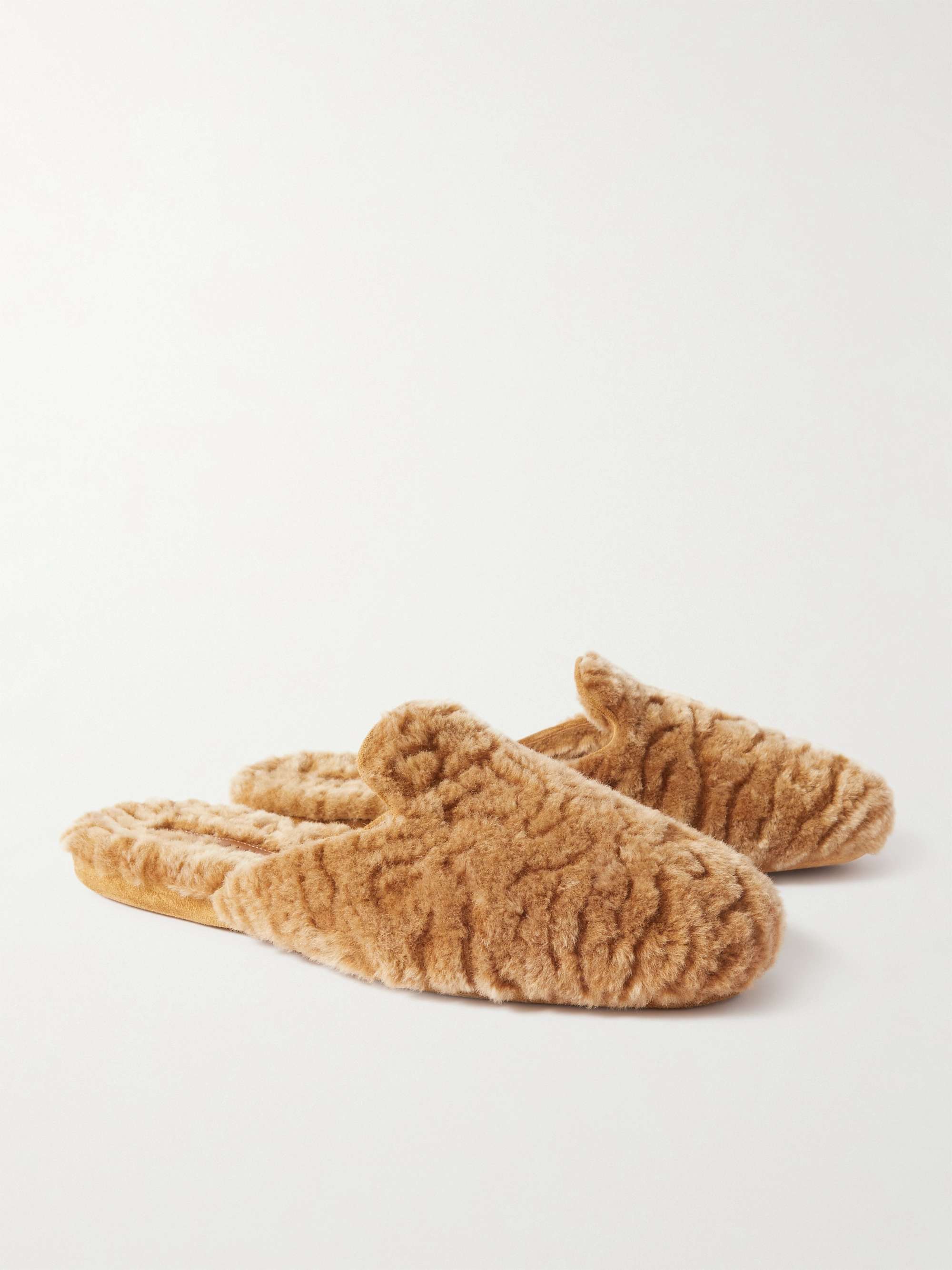 MANOLO BLAHNIK Montague Shearling Slippers