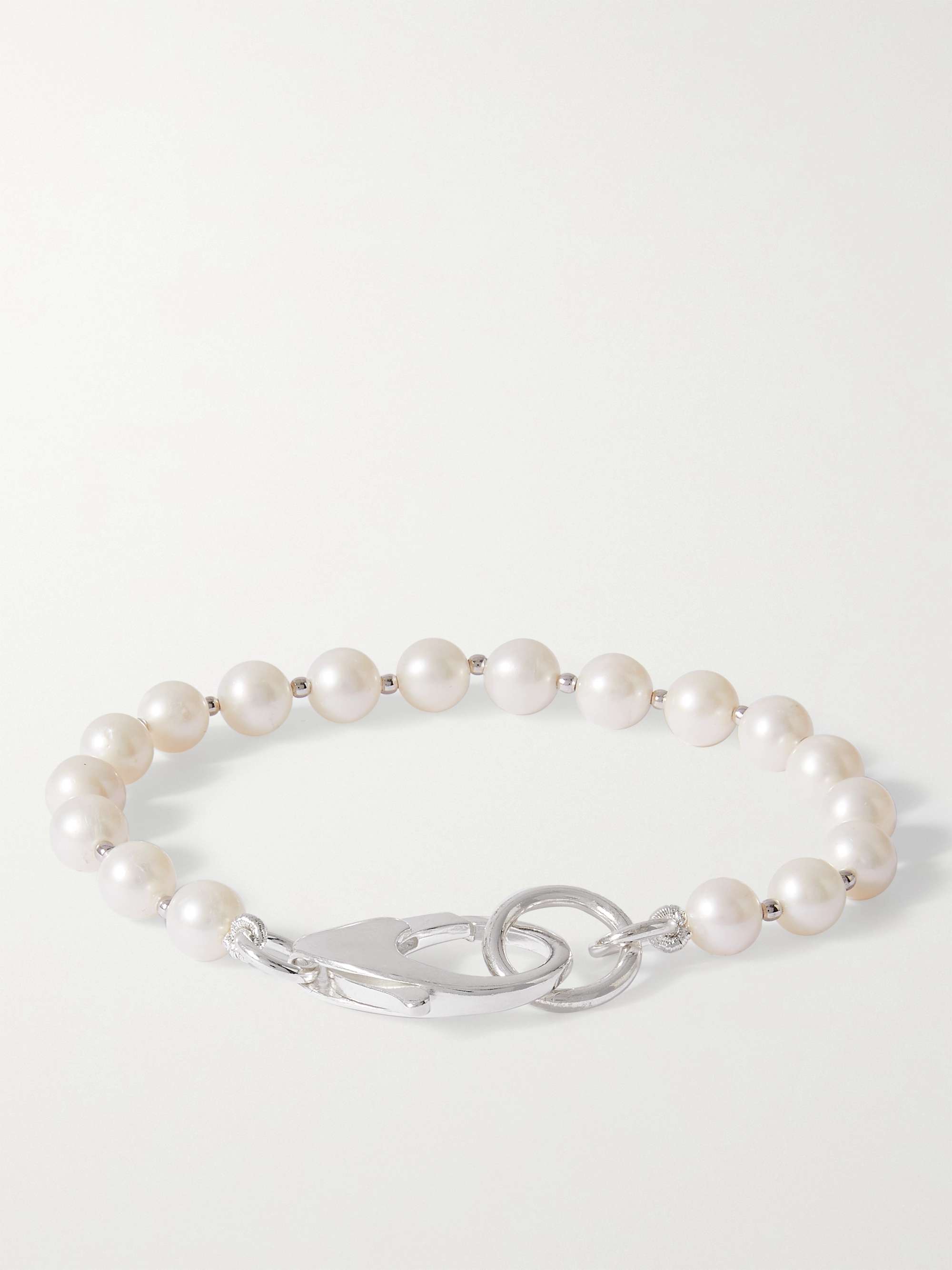 HATTON LABS Sterling Silver and Pearl Bracelet