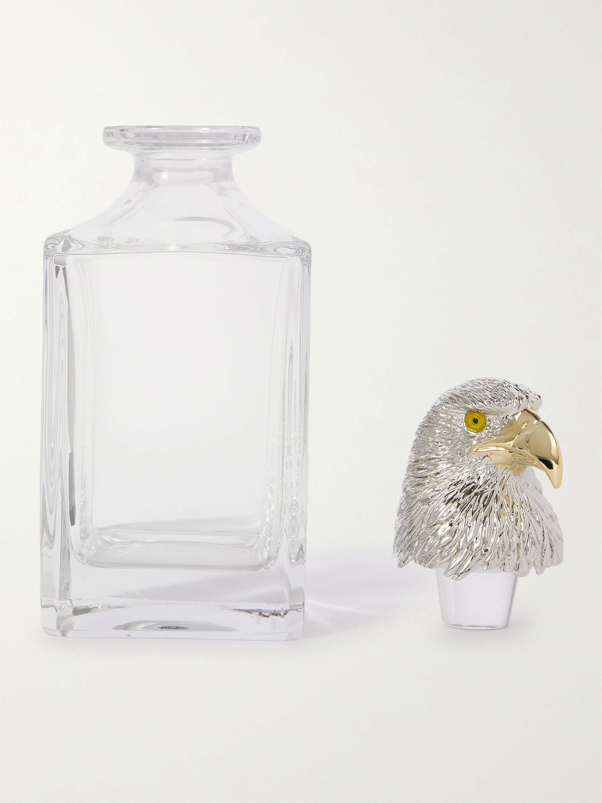 DEAKIN & FRANCIS Eagle Sterling Silver, Gold-Plated and Crystal Decanter