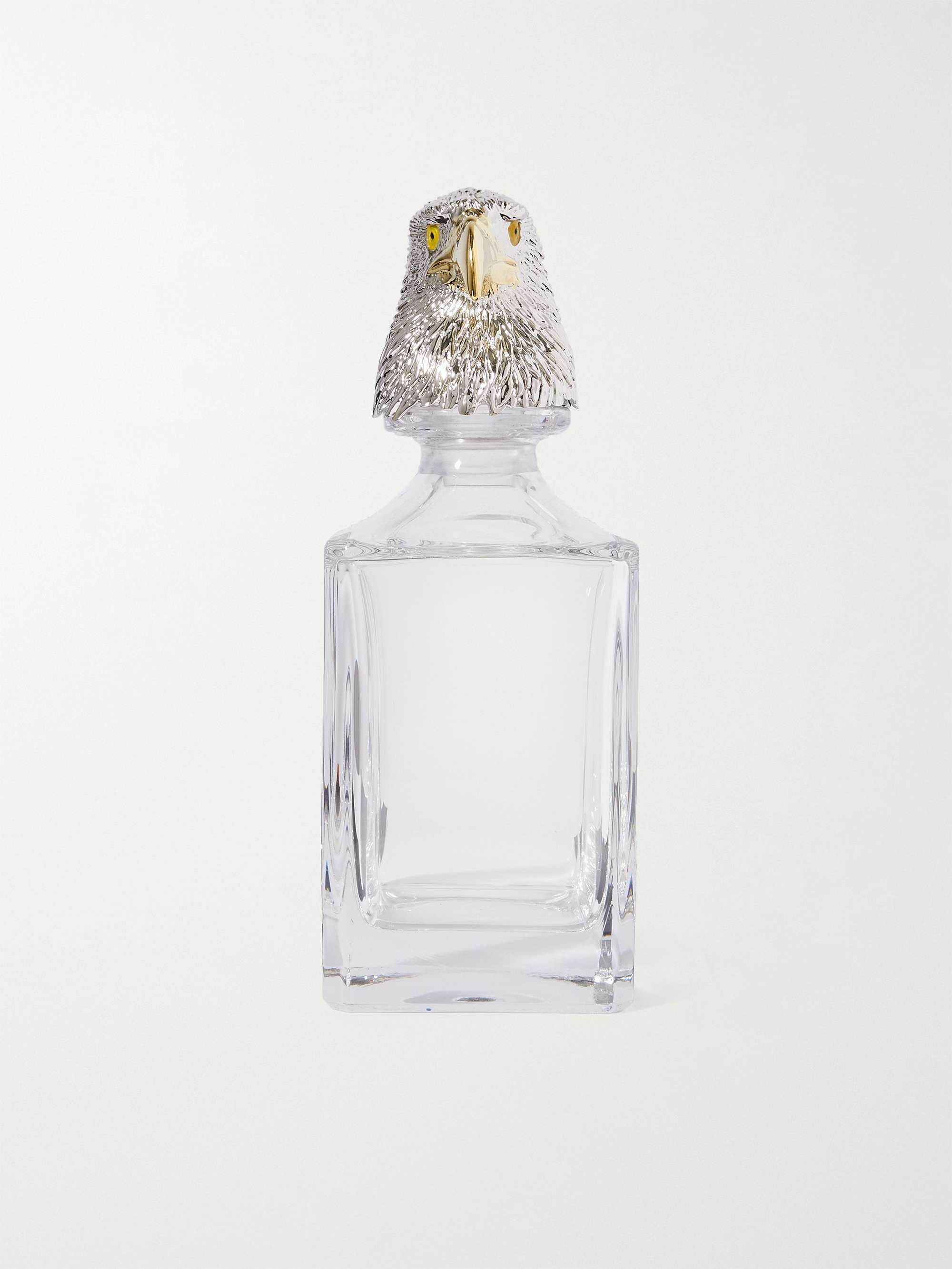 DEAKIN & FRANCIS Eagle Sterling Silver, Gold-Plated and Crystal Decanter