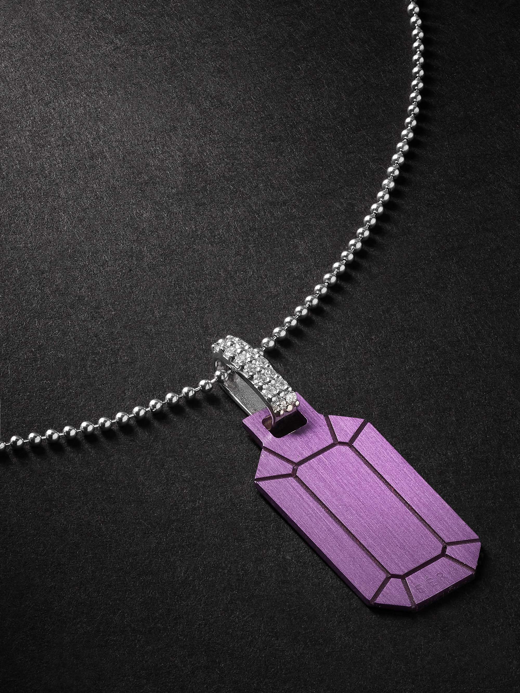 EÉRA Tokyo White Gold, Silver and Diamond Necklace