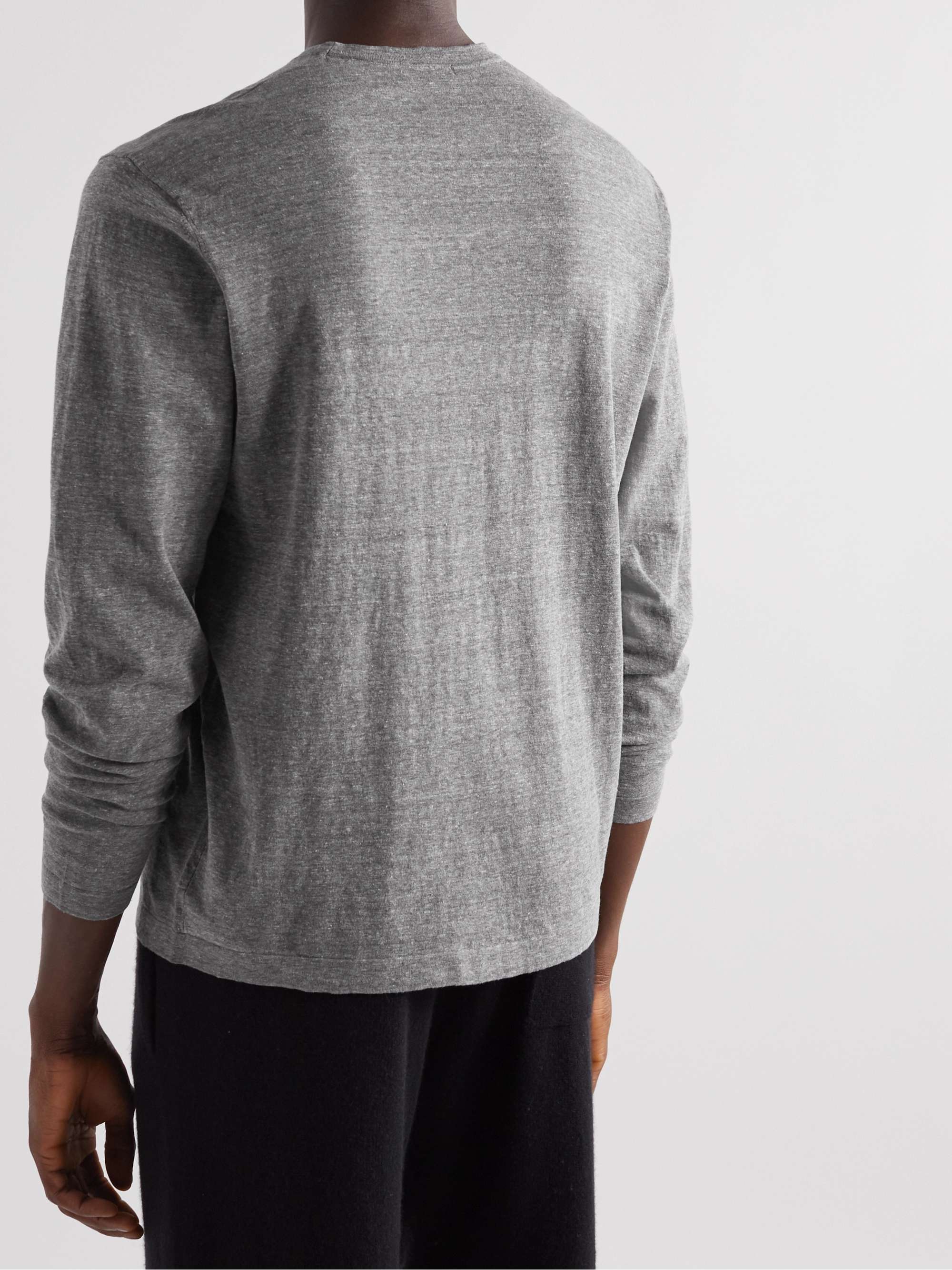 JAMES PERSE Slim-Fit Mélange Recycled Cotton Sweater