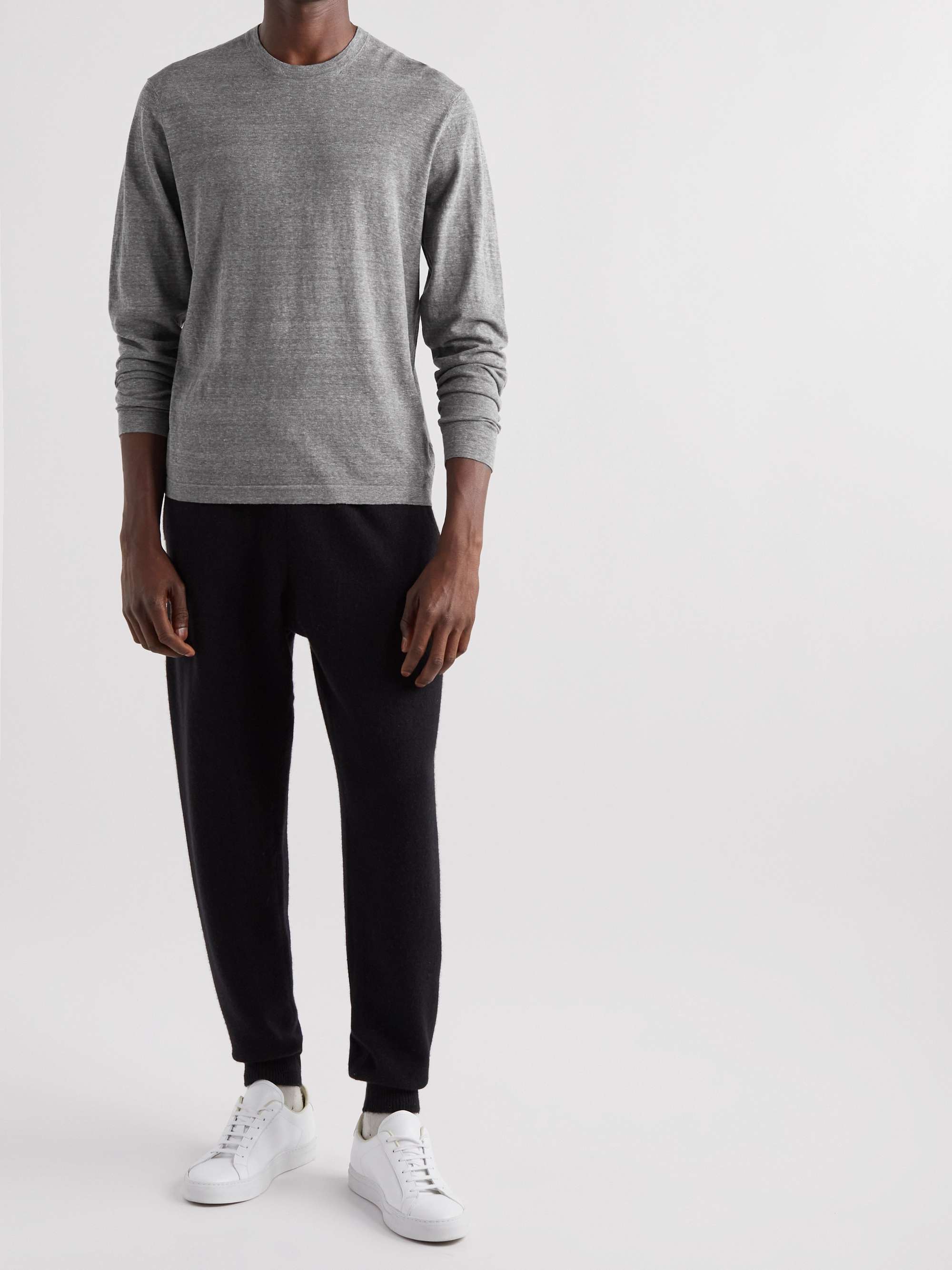 JAMES PERSE Slim-Fit Mélange Recycled Cotton Sweater