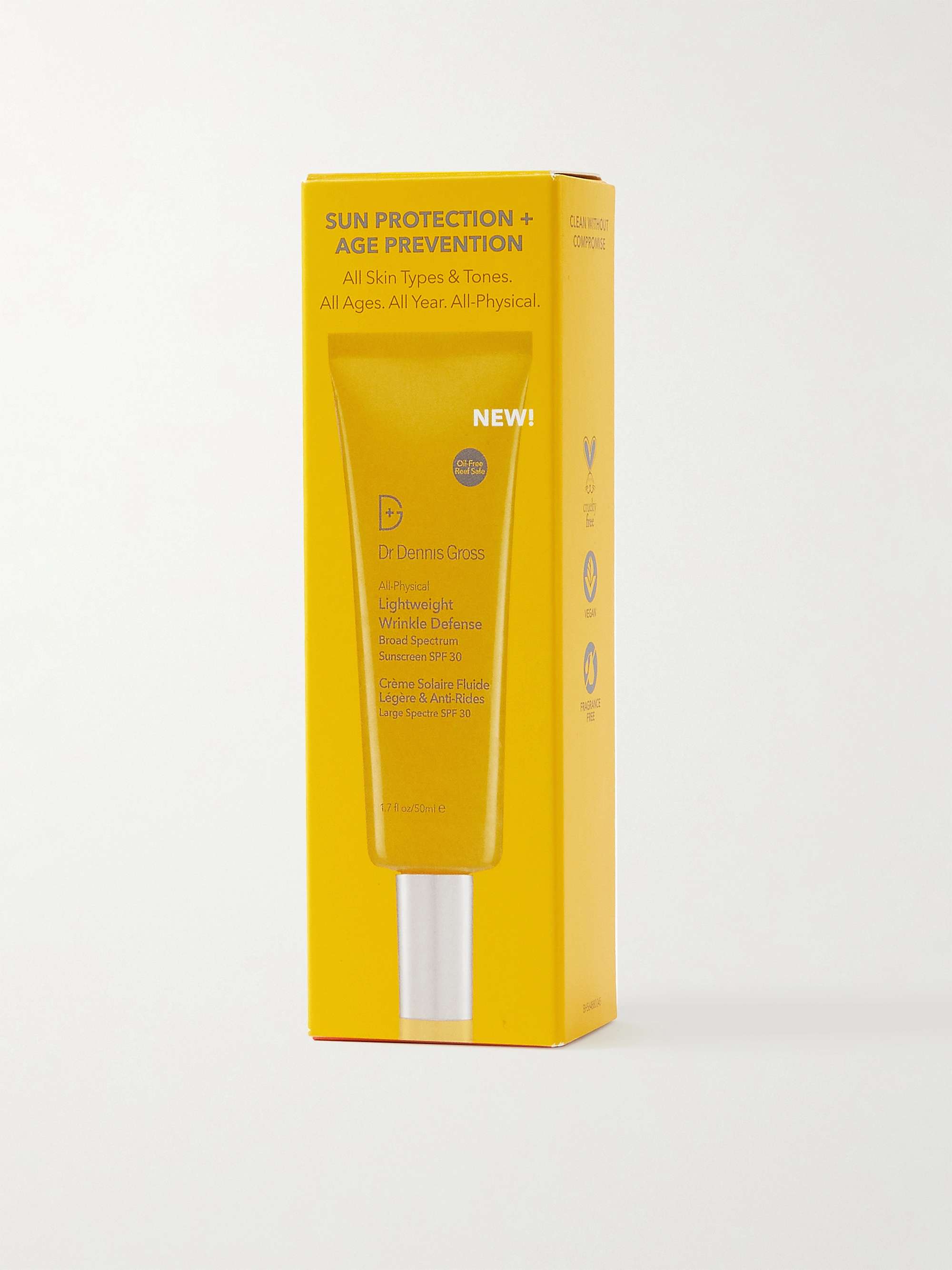 DR. DENNIS GROSS SKINCARE All-Physical Lightweight Wrinkle Defense Broad Spectrum Sunscreen SPF30, 50ml