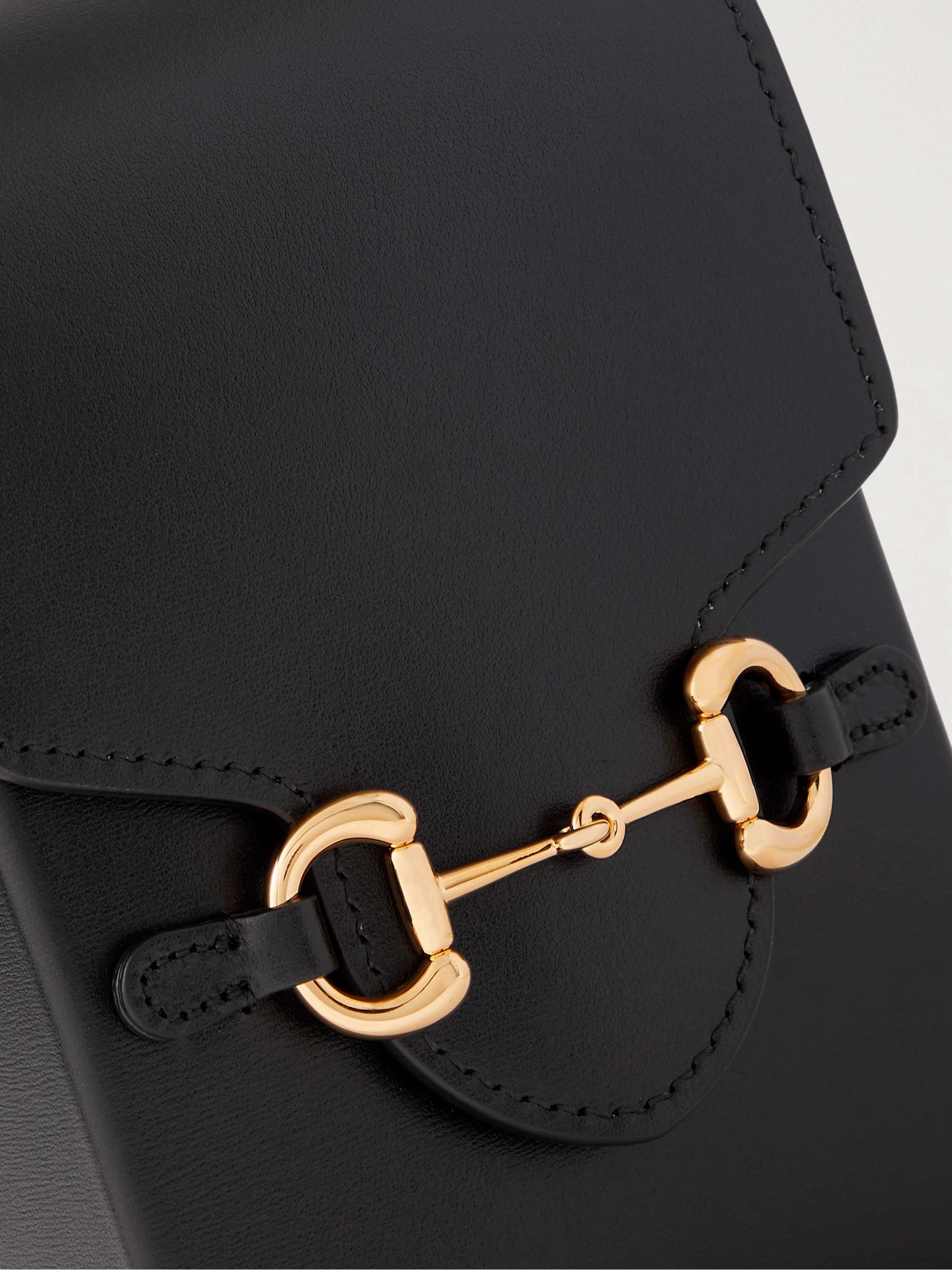 GUCCI 1955 Horsebit Leather Messenger Bag