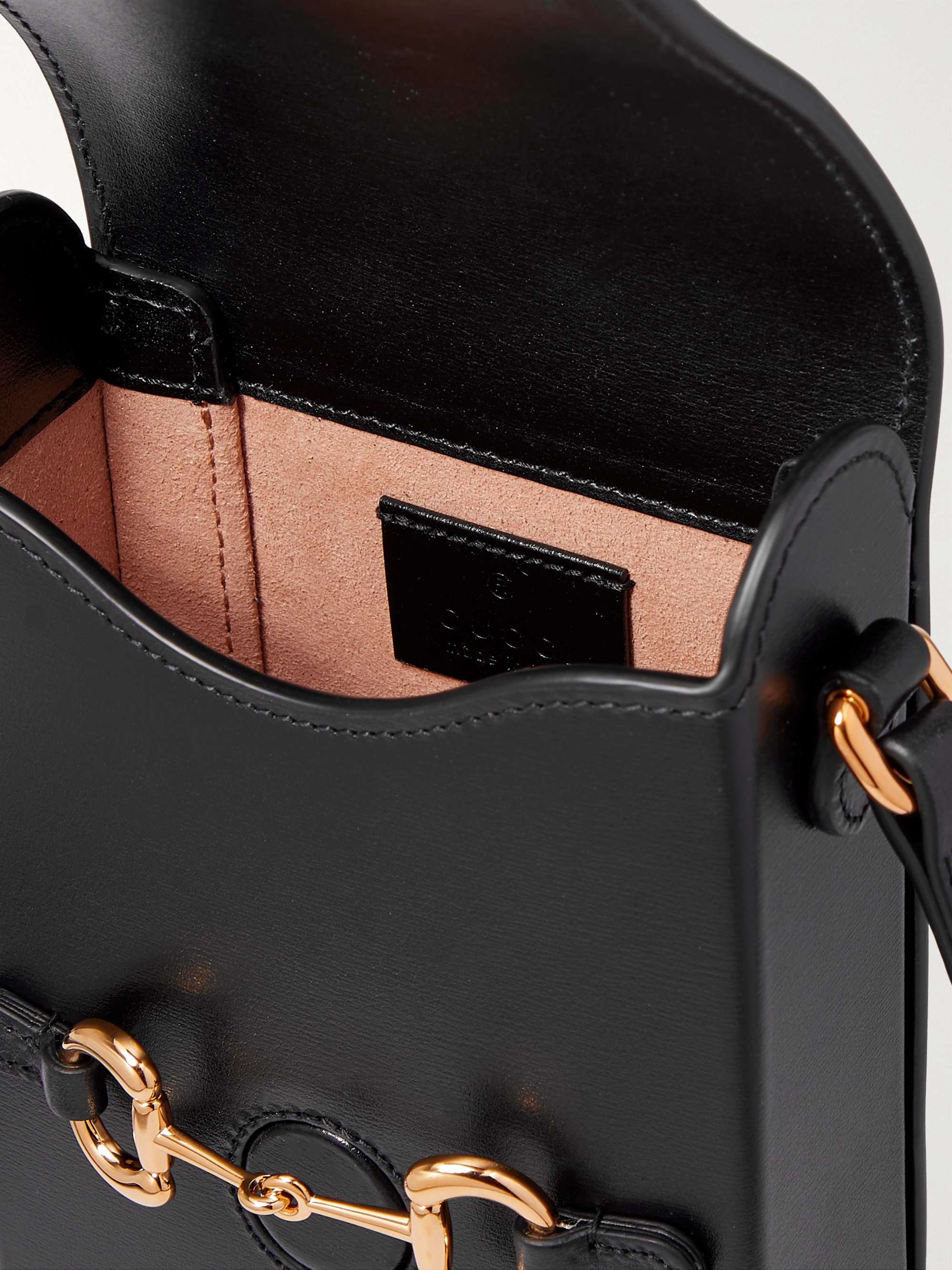 GUCCI 1955 Horsebit Leather Messenger Bag