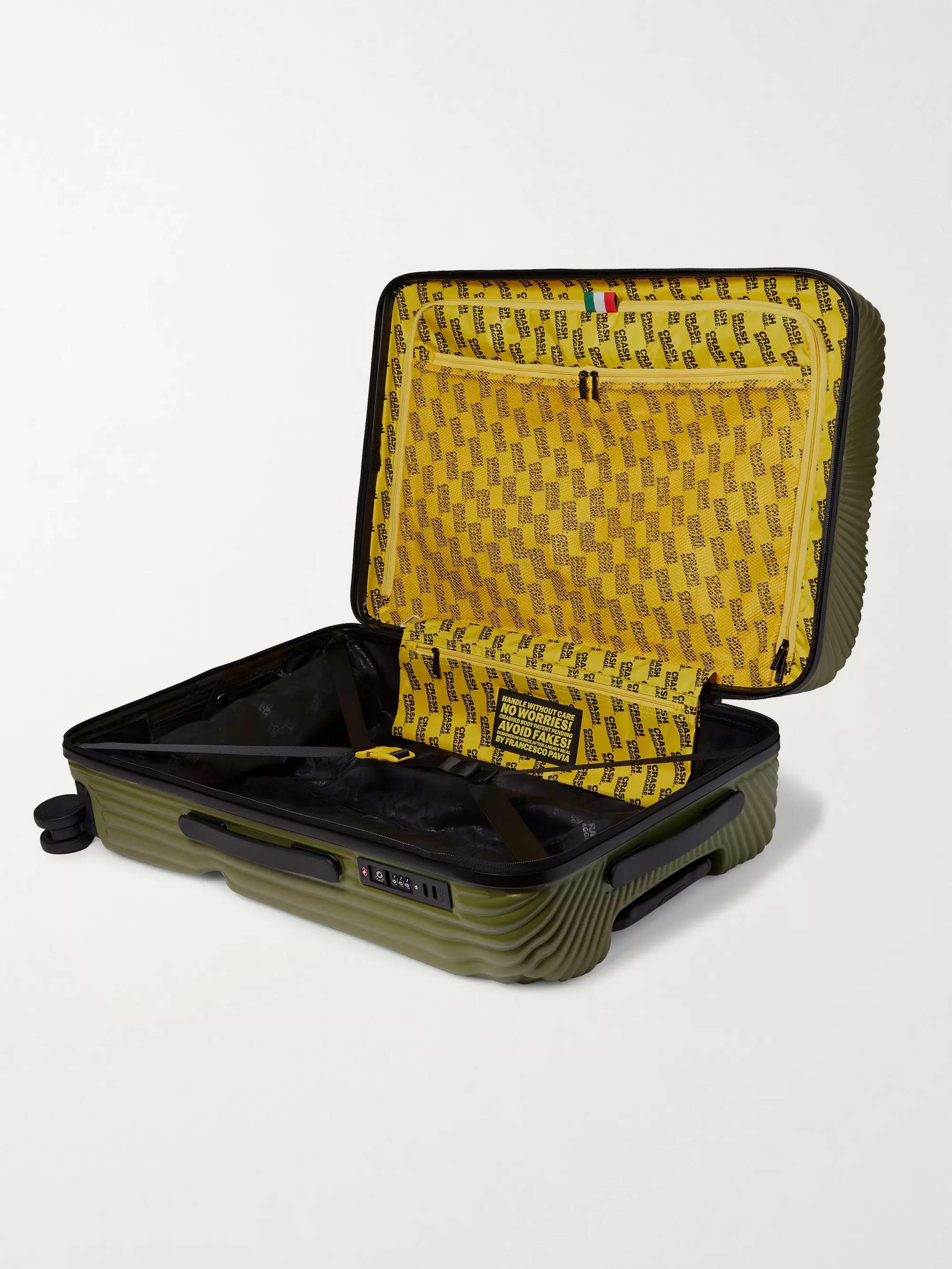 CRASH BAGGAGE Stripe Cabin Polycarbonate Suitcase