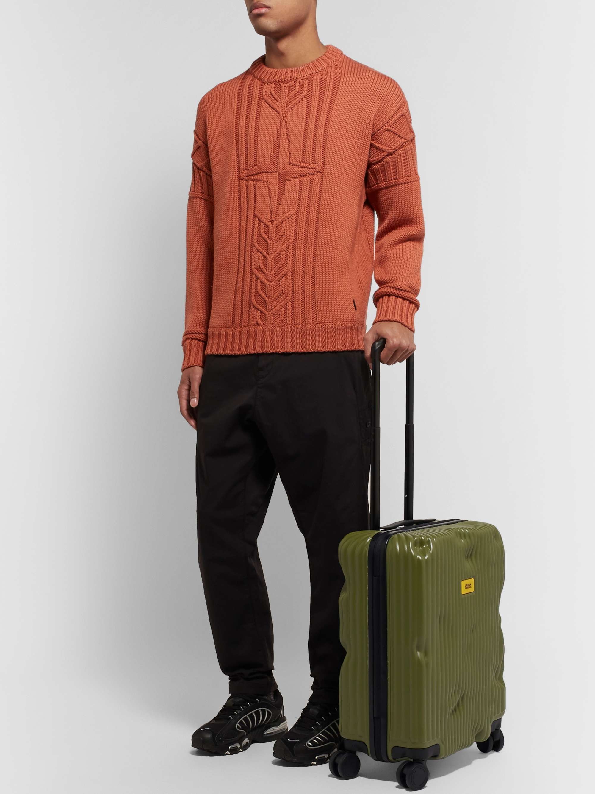 CRASH BAGGAGE Stripe Cabin Polycarbonate Suitcase