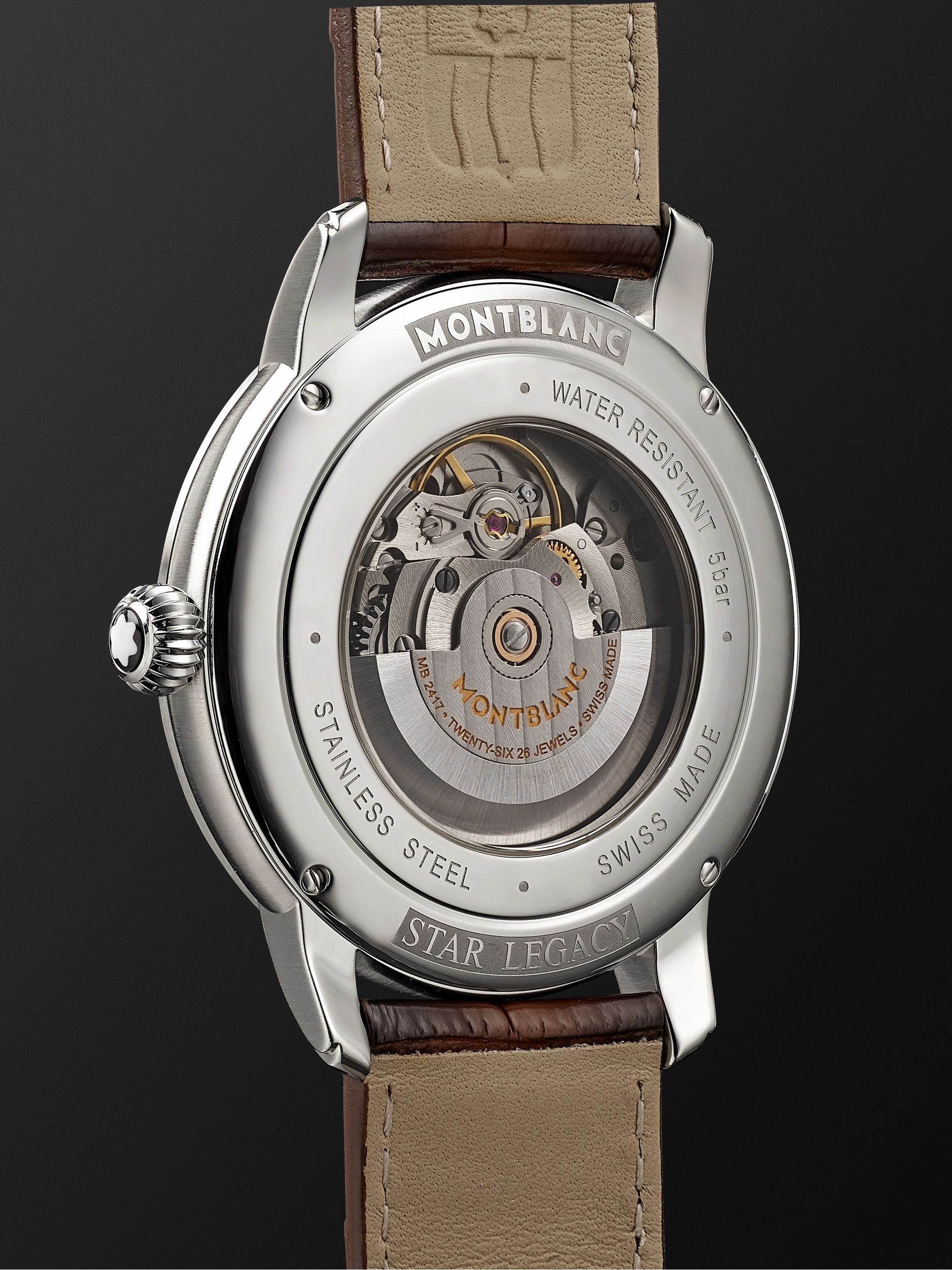 MONTBLANC Star Legacy Automatic 43mm Stainless Steel and Alligator Watch, Ref. No. 126104