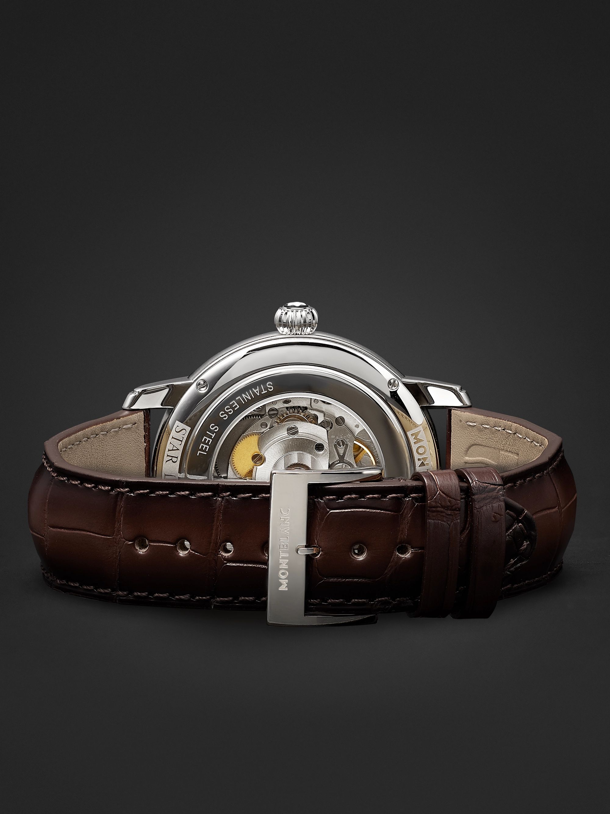 MONTBLANC Star Legacy Automatic 43mm Stainless Steel and Alligator Watch, Ref. No. 126104