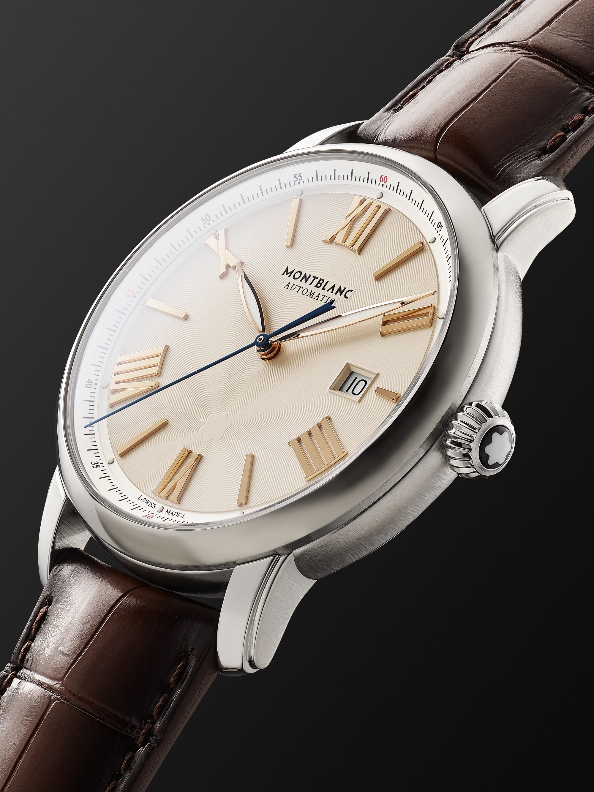 MONTBLANC Star Legacy Automatic 43mm Stainless Steel and Alligator Watch, Ref. No. 126104