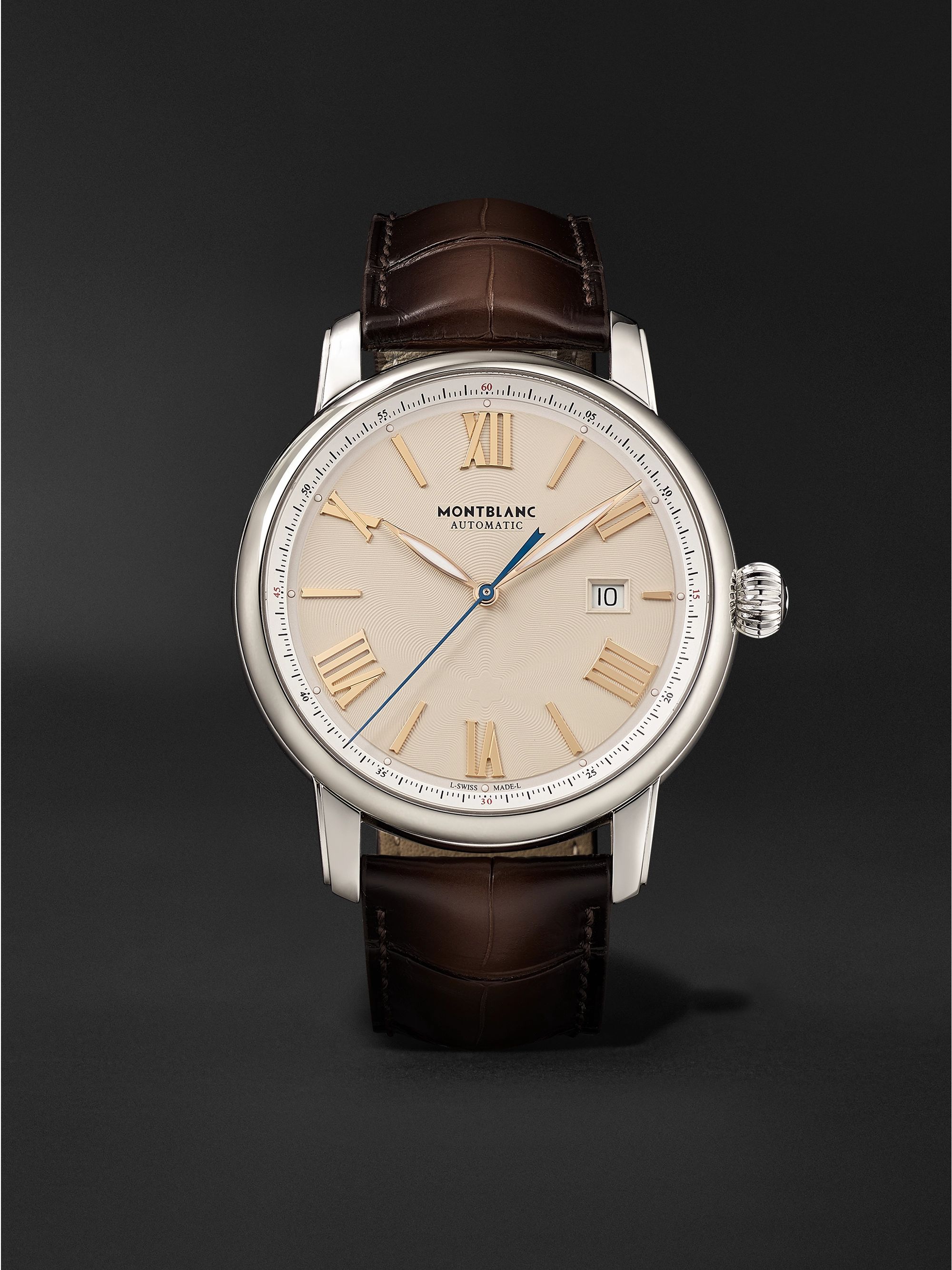 MONTBLANC Star Legacy Automatic 43mm Stainless Steel and Alligator Watch, Ref. No. 126104