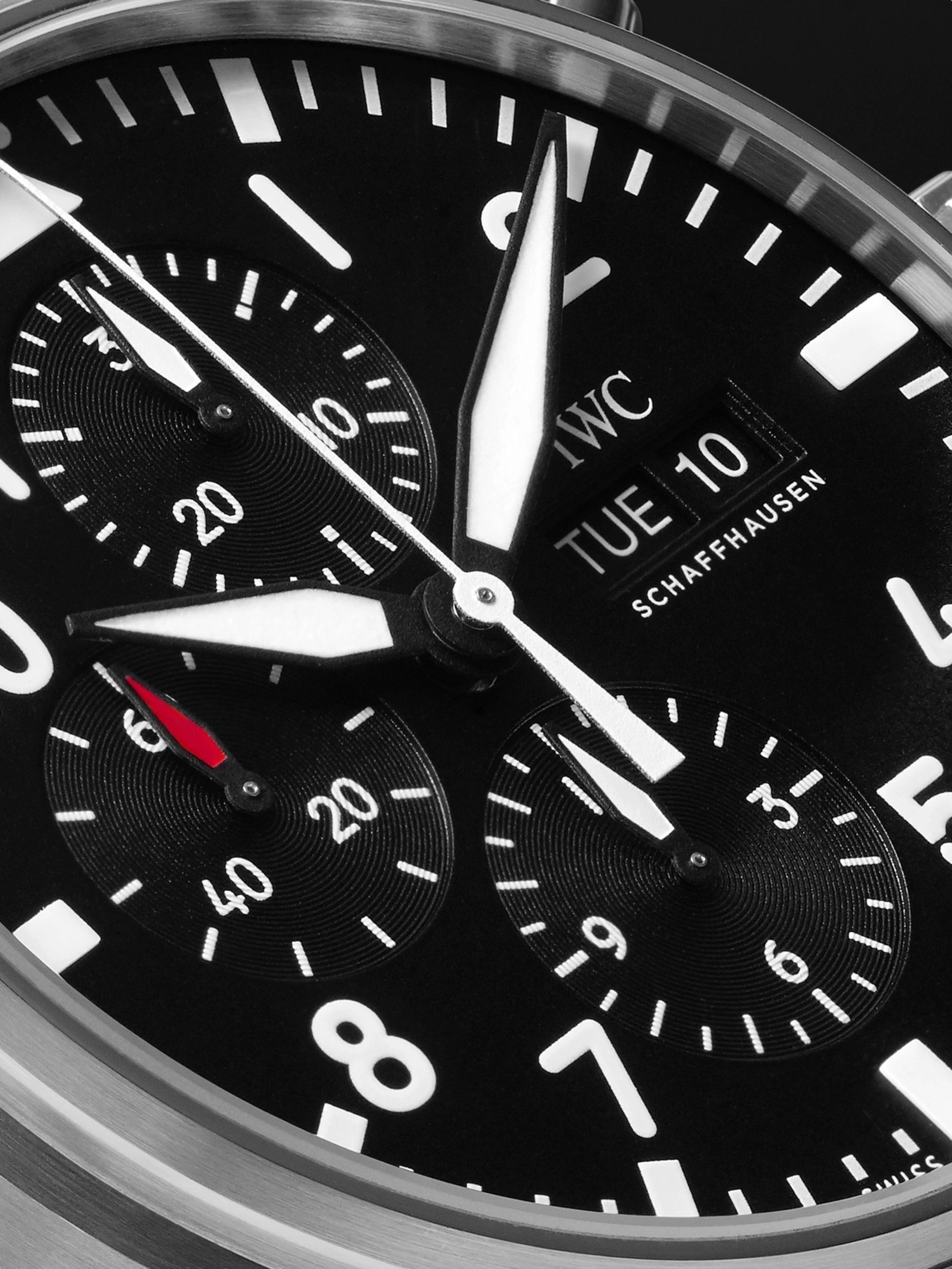 IWC SCHAFFHAUSEN Pilot's Automatic Chronograph 43mm Stainless Steel Watch, Ref. No. IW377710