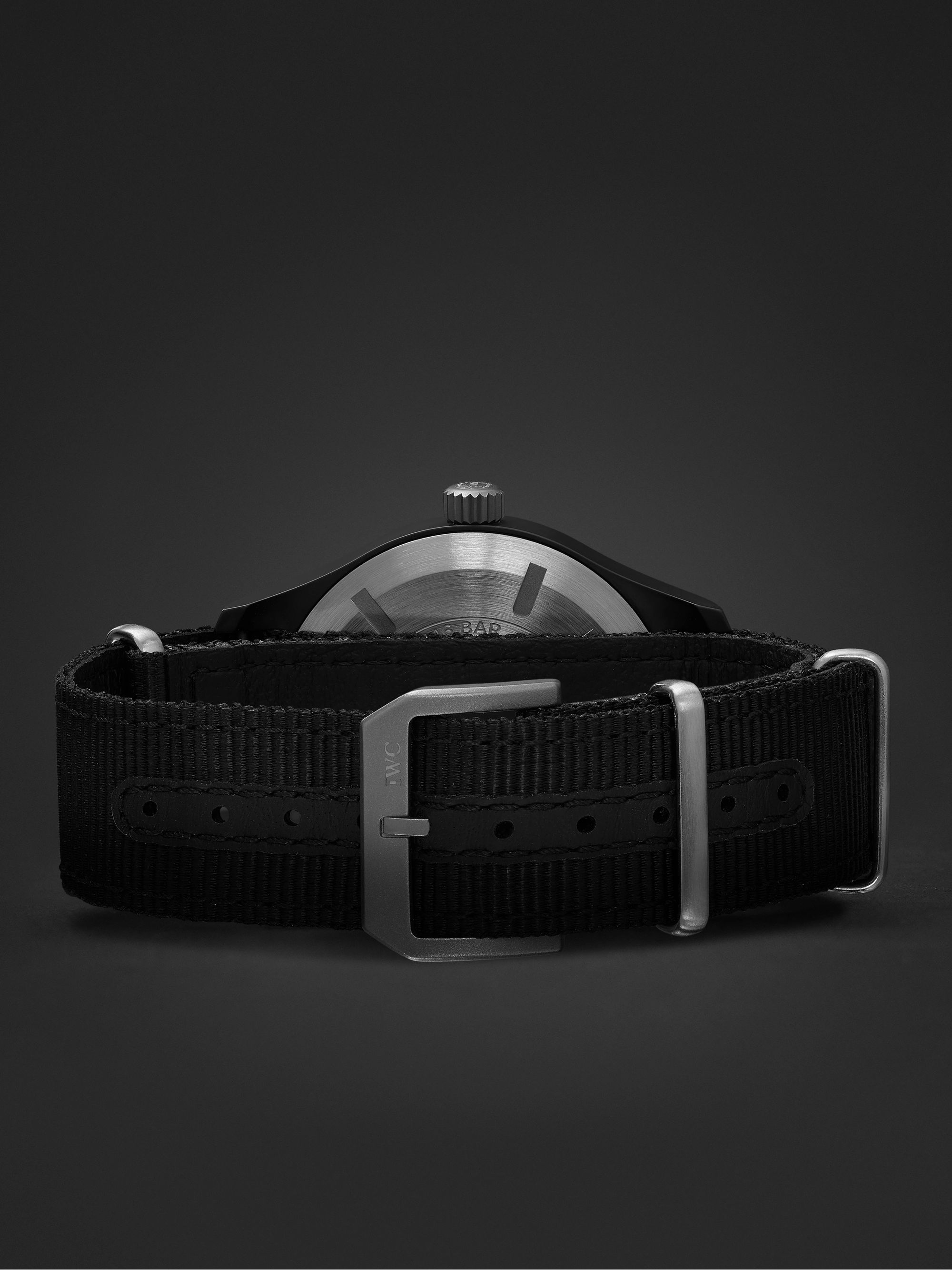 IWC SCHAFFHAUSEN Pilot's TOP GUN Automatic 41mm Ceramic And Textile Watch, Ref. No. IW326901