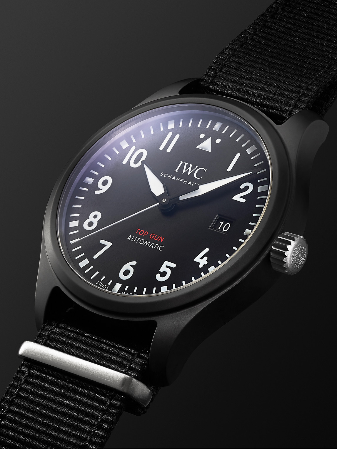  Iwc Schaffhausen - Pilot's Top Gun Automatic 41mm Ceramic And Textile Watch, Ref. No. Iw326901 - Men - Black 