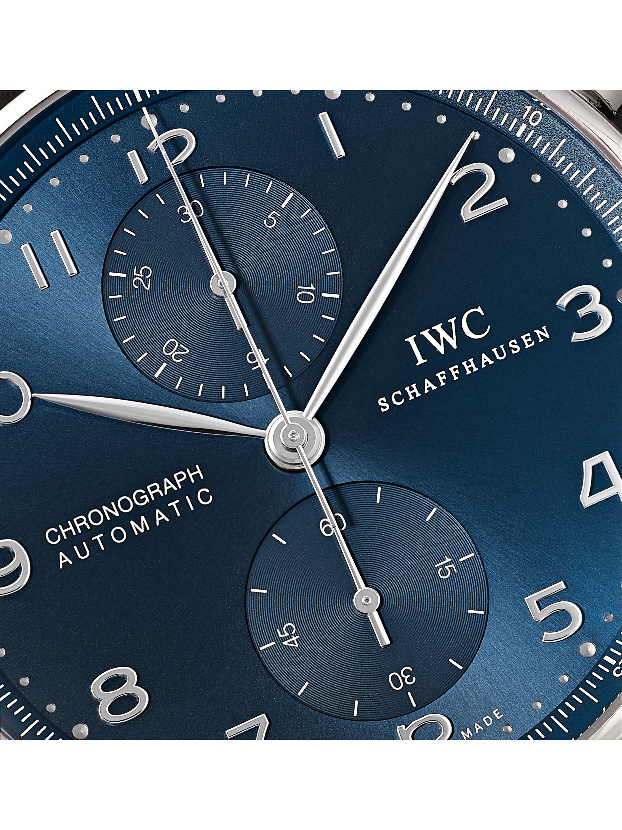 IWC SCHAFFHAUSEN Portugieser Automatic Chronograph 41mm Stainless Steel and Alligator Watch, Ref. No. IW371491