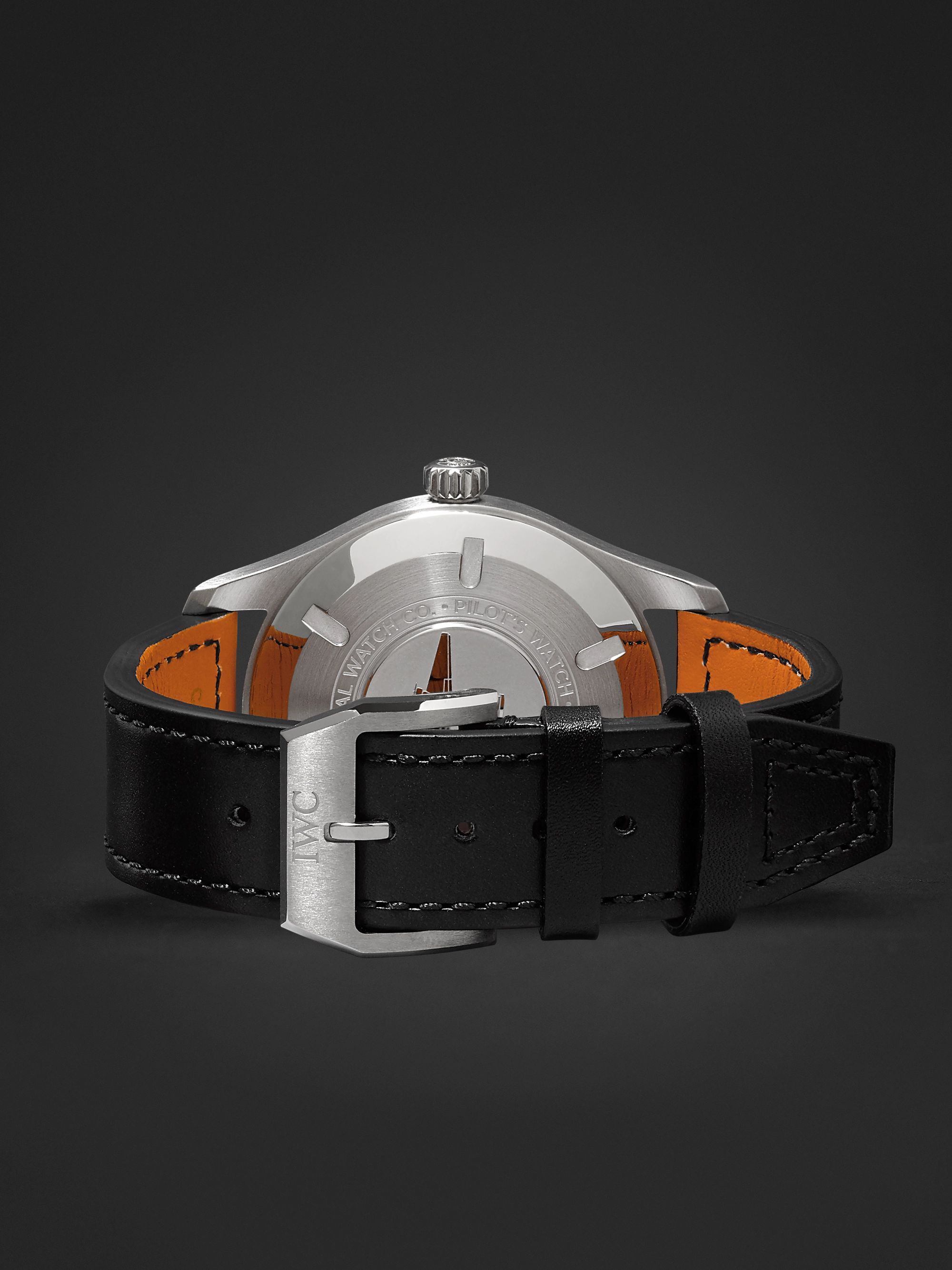 IWC SCHAFFHAUSEN Pilot's Mark XVIII Automatic 40mm Stainless Steel and Leather Watch, Ref. No. IW327009