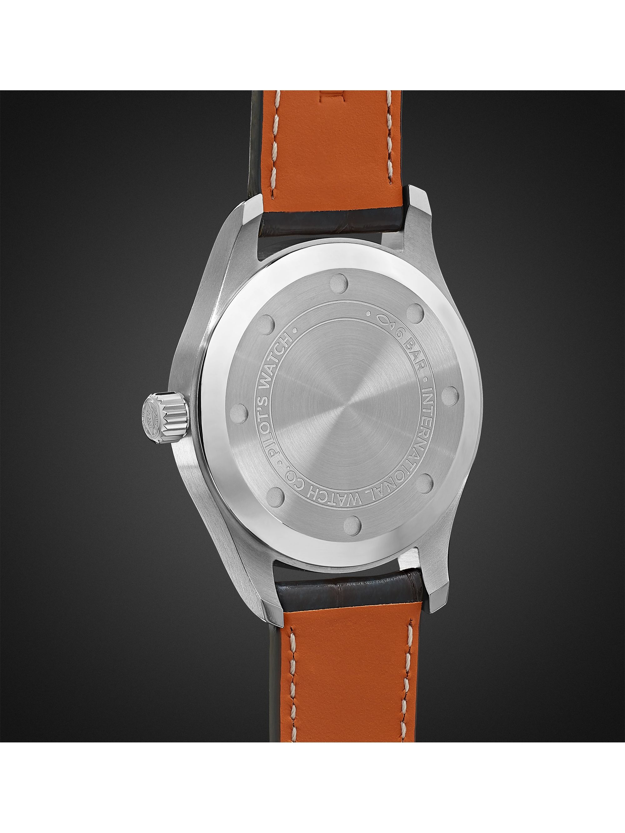 IWC SCHAFFHAUSEN Pilot's Automatic 36mm Stainless Steel and Alligator Watch, Ref. No. IW324008