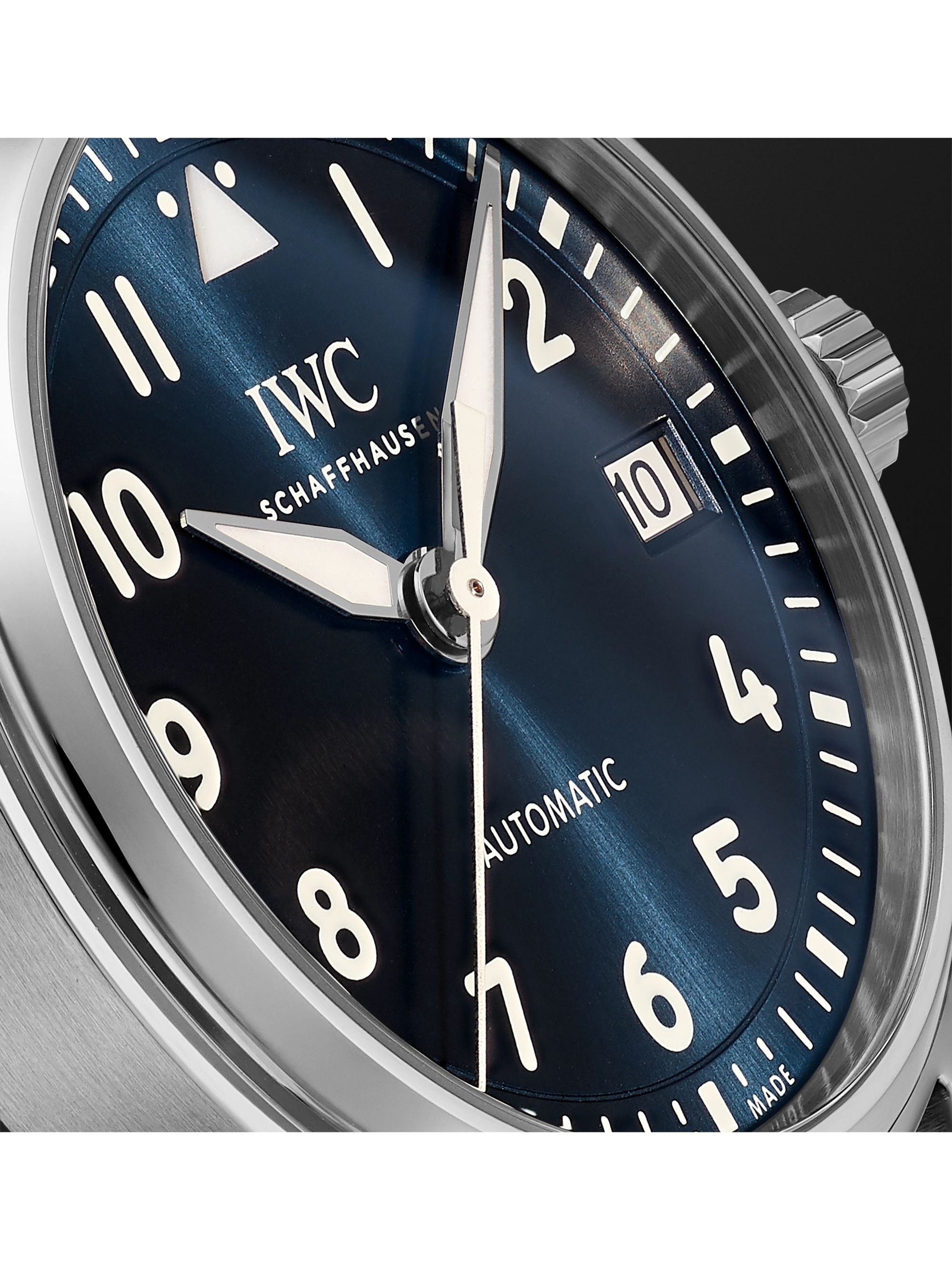 IWC SCHAFFHAUSEN Pilot's Automatic 36mm Stainless Steel and Alligator Watch, Ref. No. IW324008