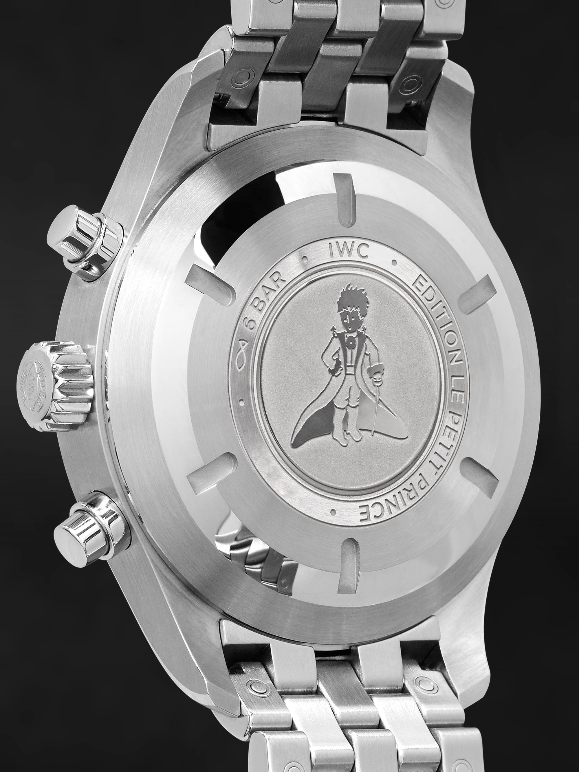 IWC SCHAFFHAUSEN Pilot's Le Petit Prince Edition Chronograph 43mm Stainless Steel Watch, Ref. No. IW377717