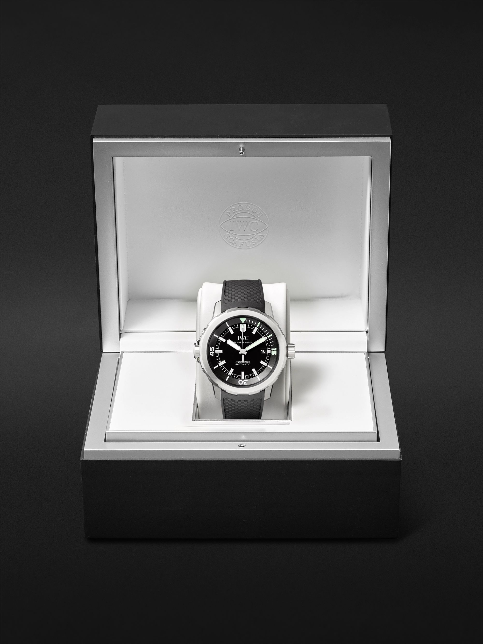 IWC SCHAFFHAUSEN Aquatimer Automatic 42mm Stainless Steel and Rubber Watch, Ref. No. IW329001