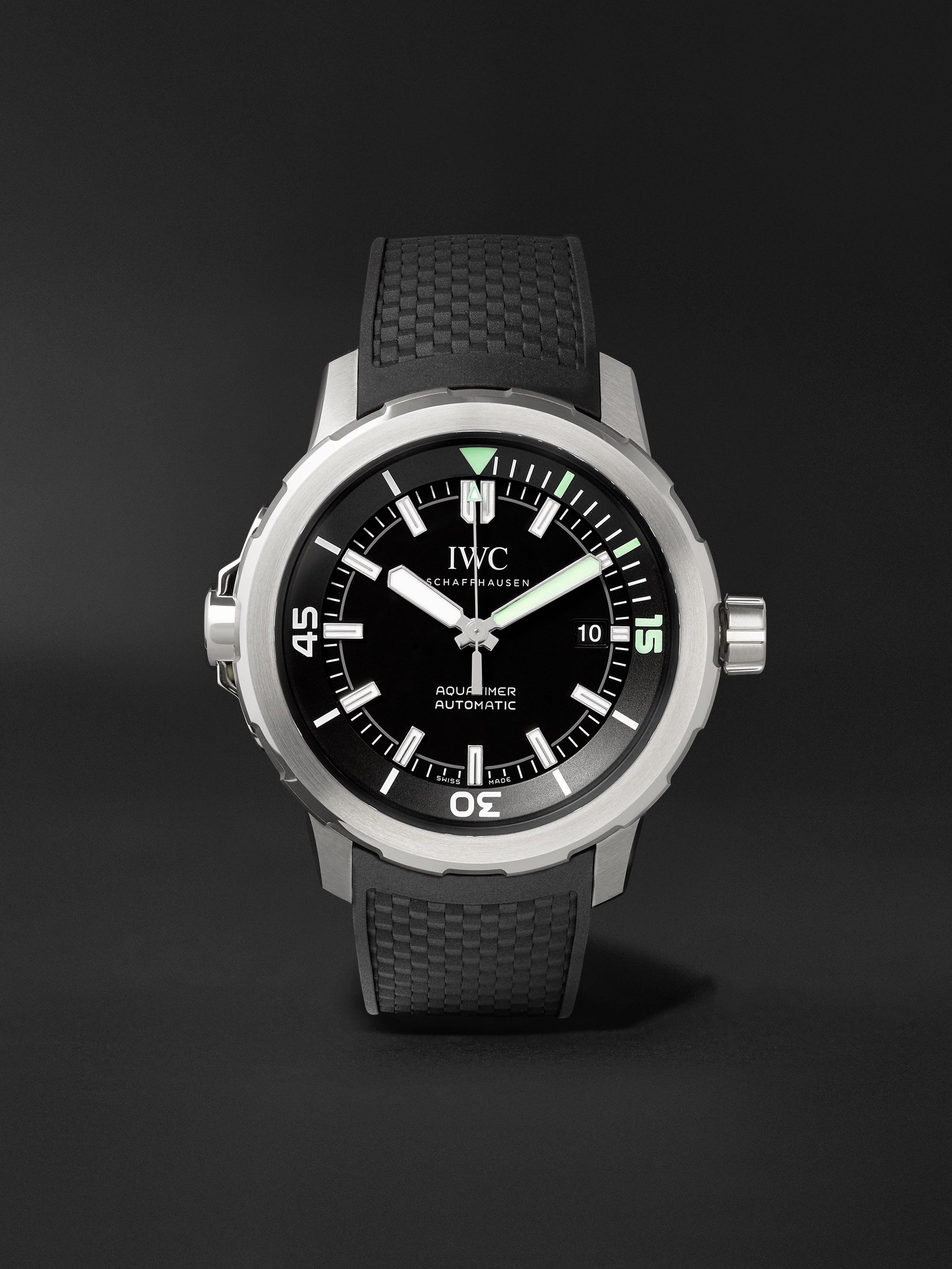 IWC SCHAFFHAUSEN Aquatimer Automatic 42mm Stainless Steel and Rubber Watch, Ref. No. IW329001
